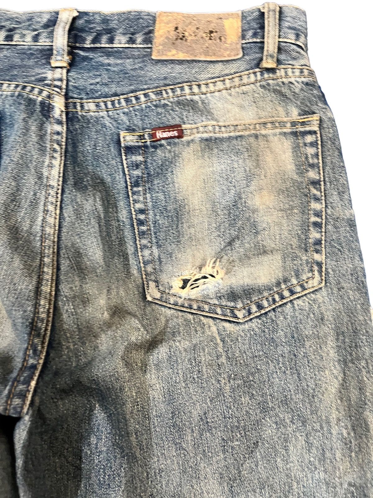 Beauty Beast Vintage Hanes Mudwash Jeans Size US 32 / EU 48 - 9 Thumbnail
