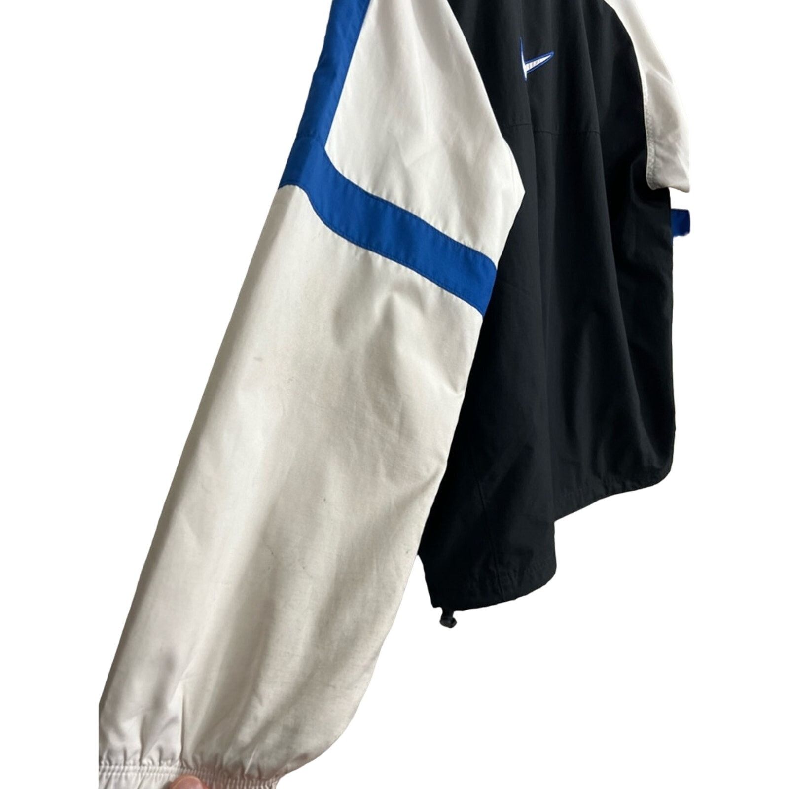 Nike VTG Nike Jacket Center Swoosh Check Windbreaker Nylon 90s Size US L / EU 52-54 / 3 - 6 Thumbnail