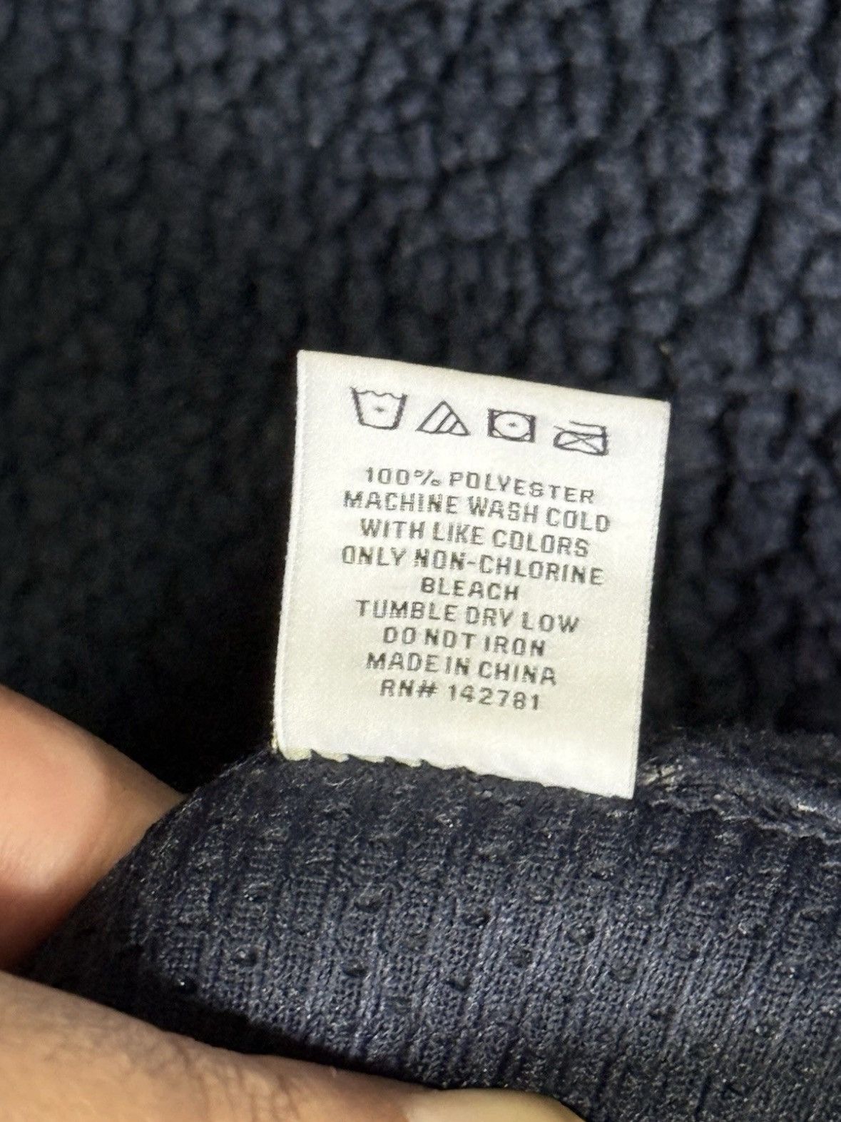 Aime Leon Dore Fleece Jacket Full Zip Navy Blue Mens Size XL