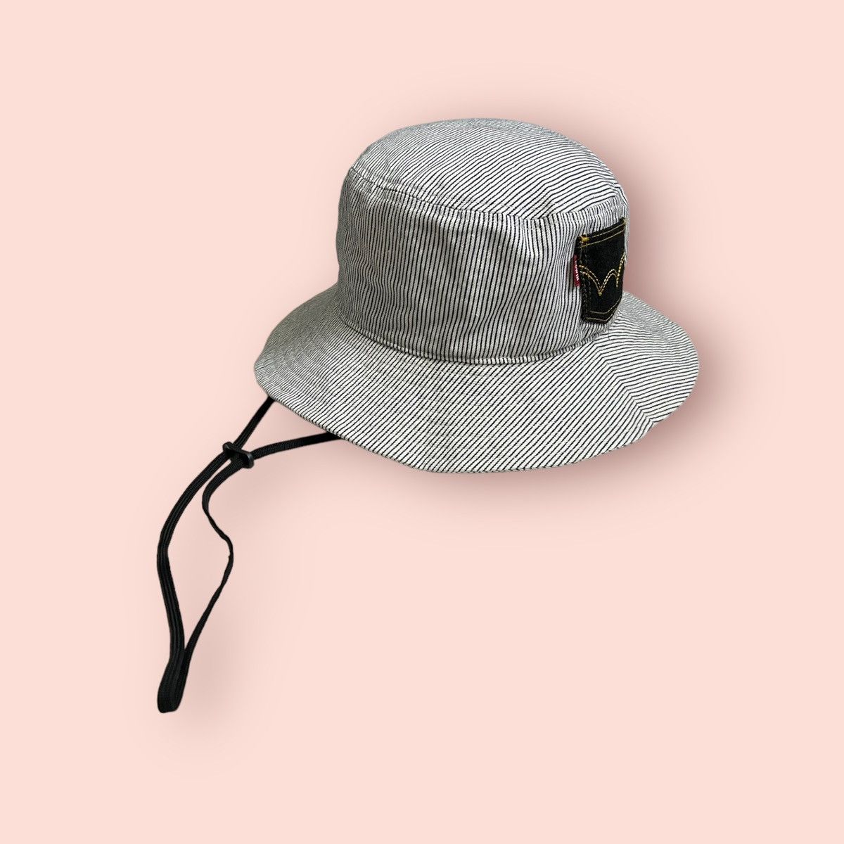 Edwin × Japanese Brand RARE VINTAGE EDWIN HICKORY STRIPED BUCKET HAT Size ONE SIZE - 2 Thumbnail