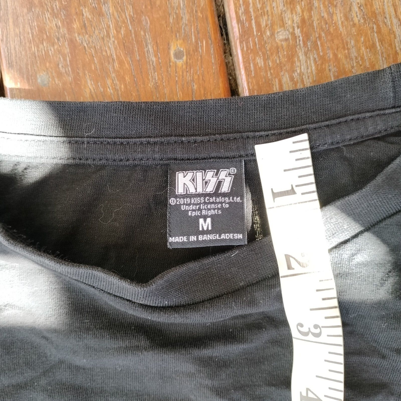 Designer Kiss Crop Top Tee Short Sleeve Reworked Upcycled Graphic Size M / US 6-8 / IT 42-44 - 7 Thumbnail
