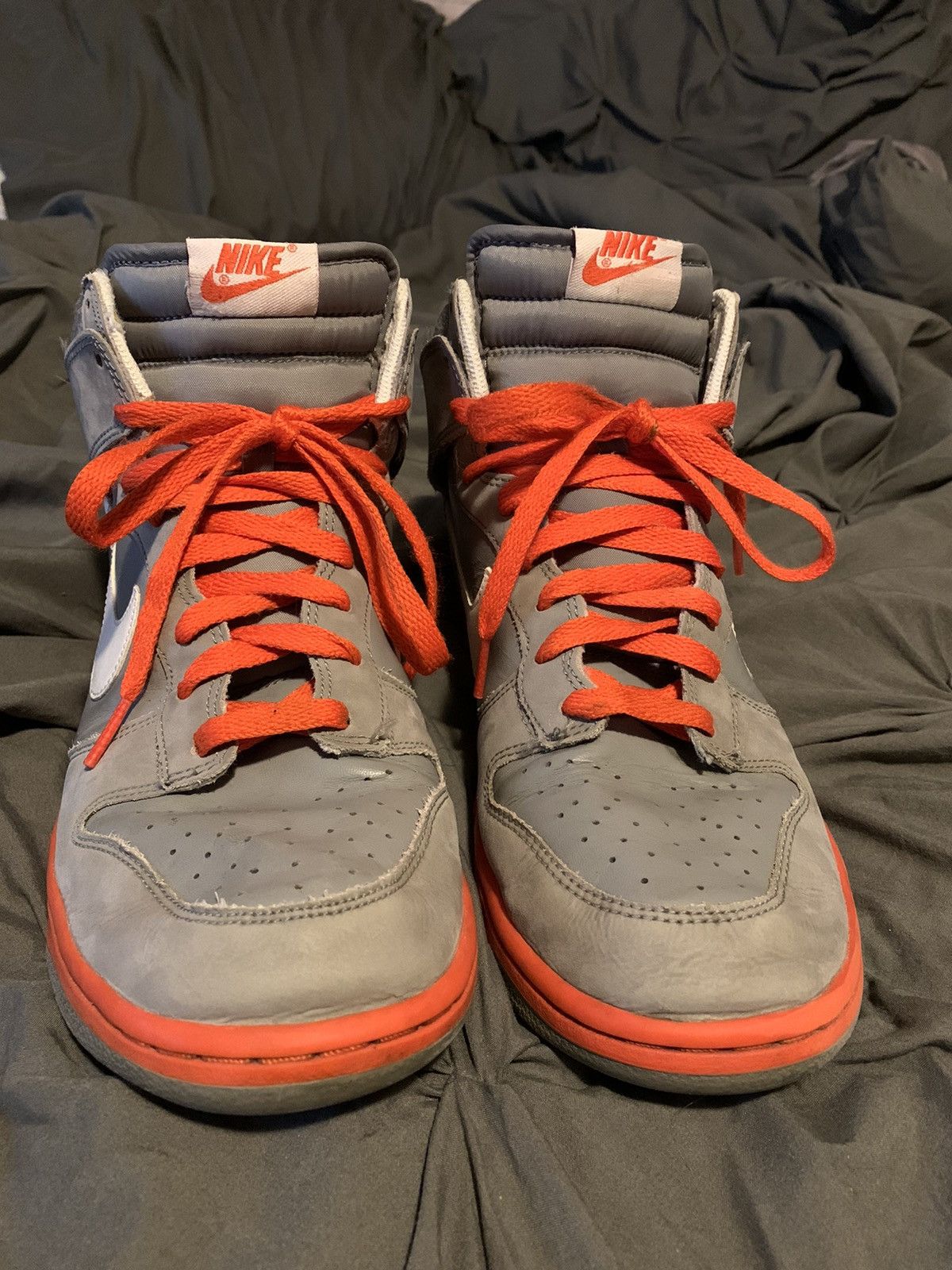 Nike Nike Dunk High “UnPigeon” Light Charcoal Orange Size US 10 / EU 43 - 4 Thumbnail