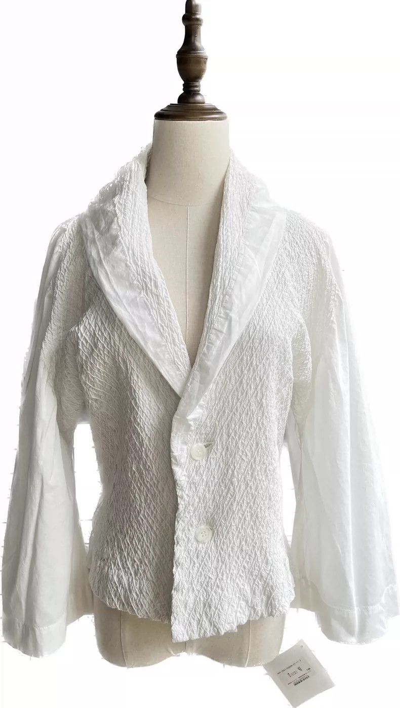 Issey Miyake Issey Miyake size:2 Main line: White coat Size M / US 6-8 / IT 42-44 - 1 Thumbnail