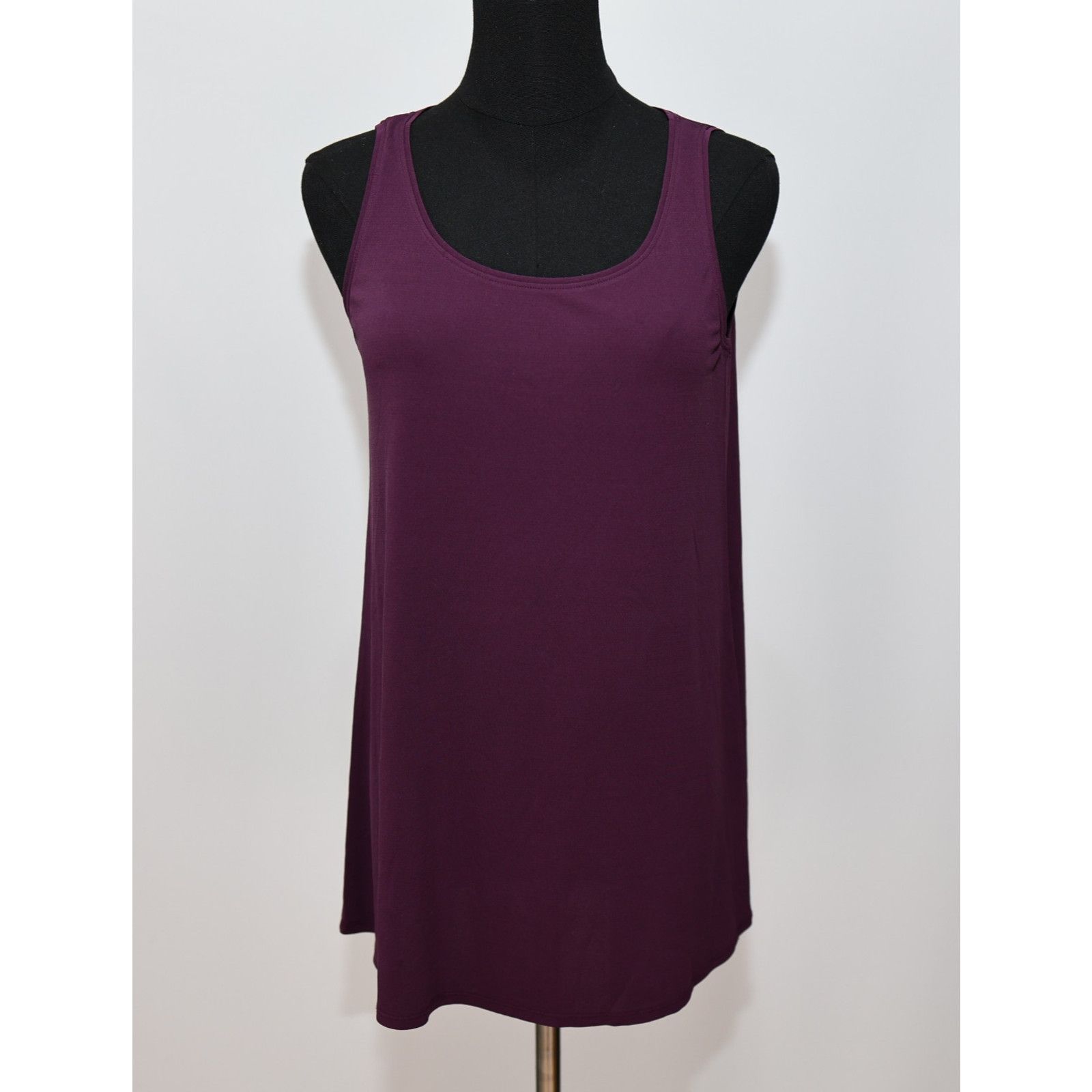 EILEEN FISHER Stretch Silk Jersey Shell Tank Top Size PS