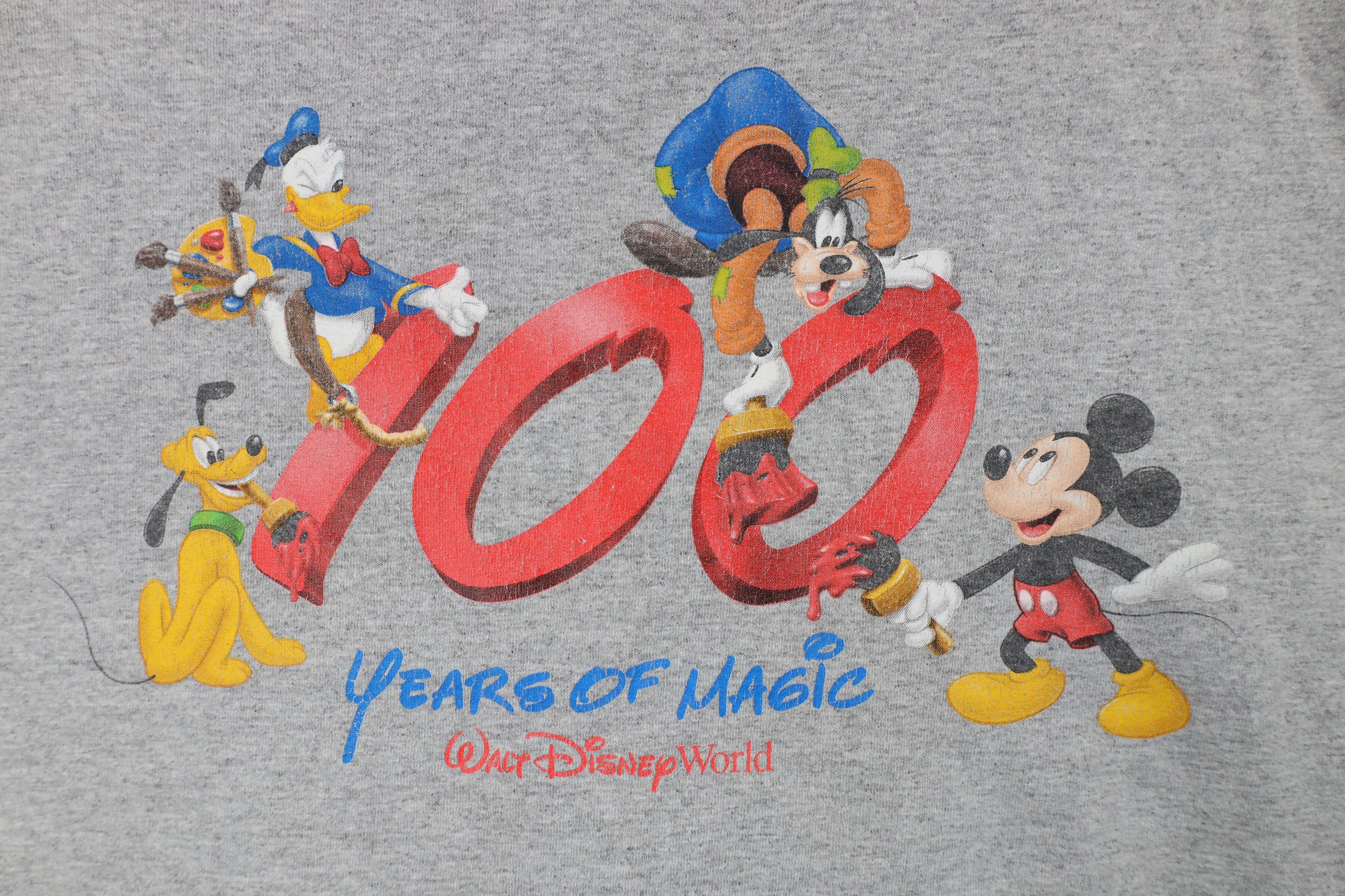 Disney × Vintage Vintage Y2K Disney Magic Walt Disney World T-Shirt Gray Size US XL / EU 56 / 4 - 4 Thumbnail