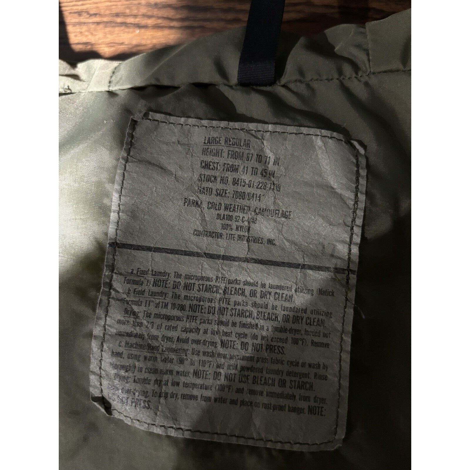 Other US Military Parka Cold Weather Parka Camo Jacket Men’s Lg Size US L / EU 52-54 / 3 - 6 Thumbnail