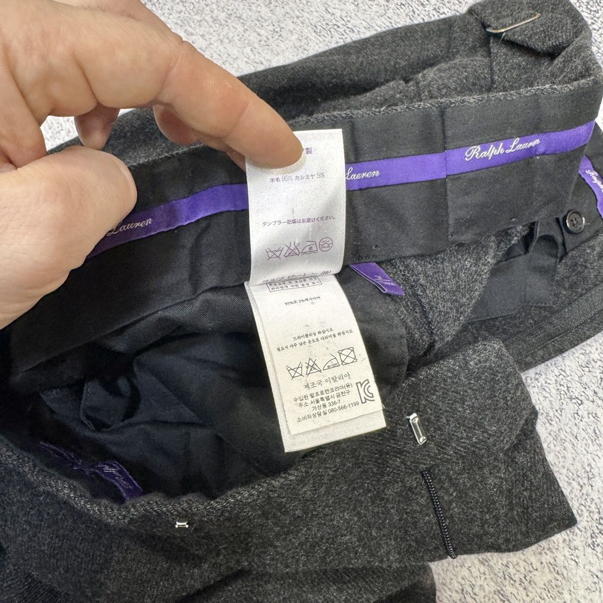 Ralph Lauren Purple Label Ralph Lauren Purple Label RLPL Wool Trousers 34/30 size Size US 34 / EU 50 - 14 Thumbnail