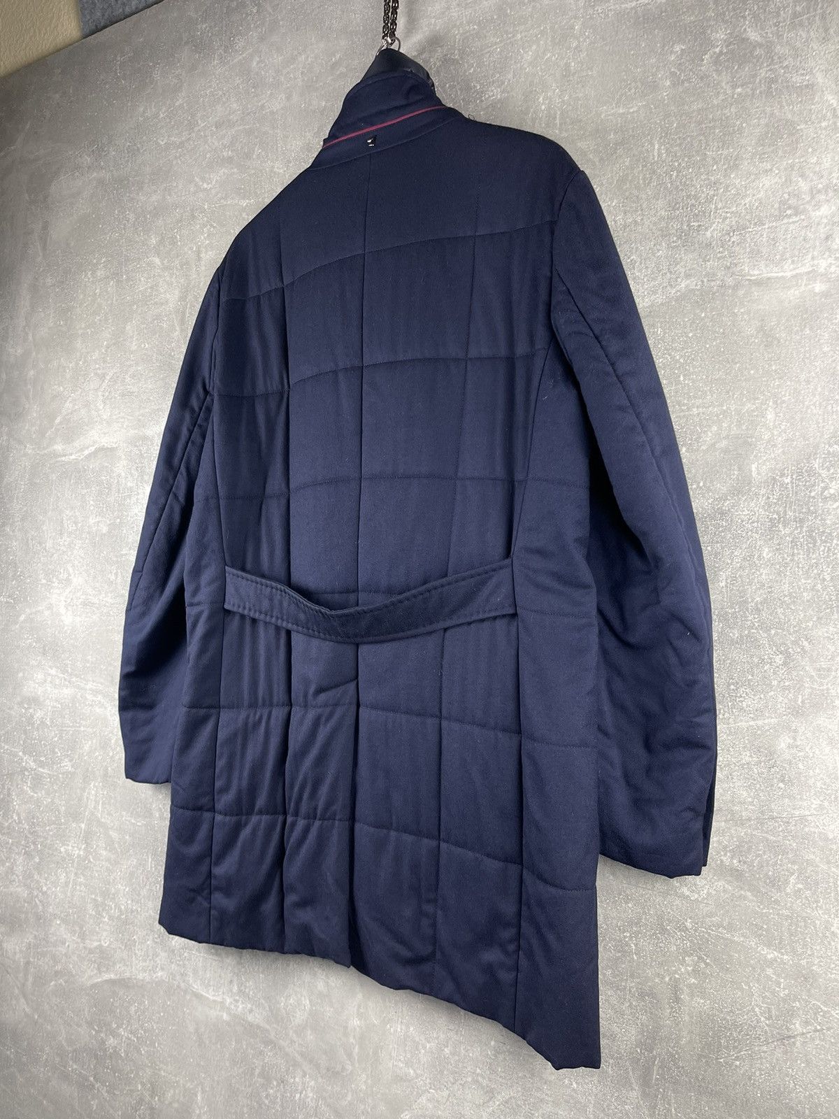 Montecore Montecore Luxury Navy Down Zip Button Quilted Coat Jacket Size US L / EU 52-54 / 3 - 7 Thumbnail