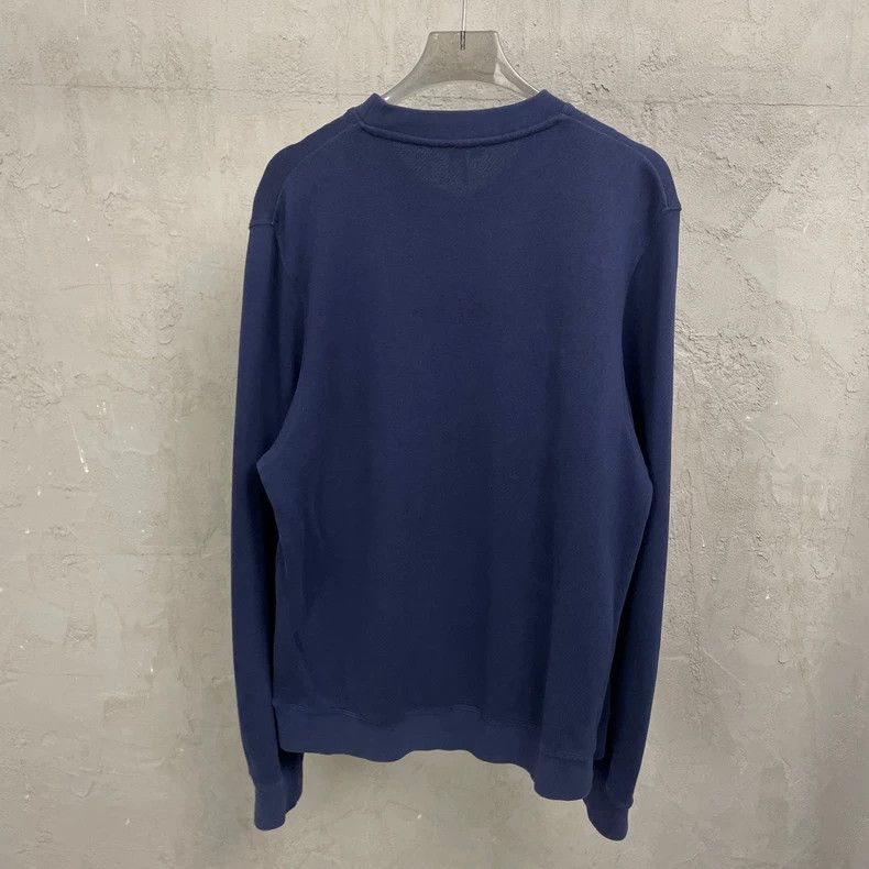 Loewe loewe Navy blue striped logo round-neck sweatshirt 2506-Nex Size US L / EU 52-54 / 3 - 2 Thumbnail