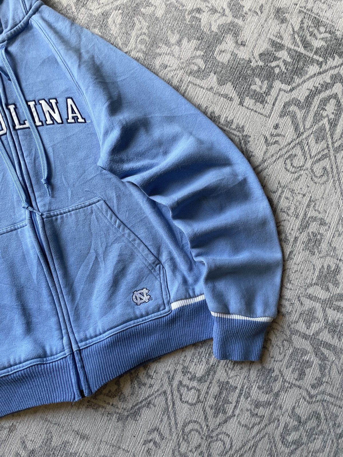 Japanese Brand × Nike × Vintage Vintage Nike Zip Hoodie Carolina Boxy Cropped Japanese Drill Size US S / EU 44-46 / 1 - 5 Thumbnail