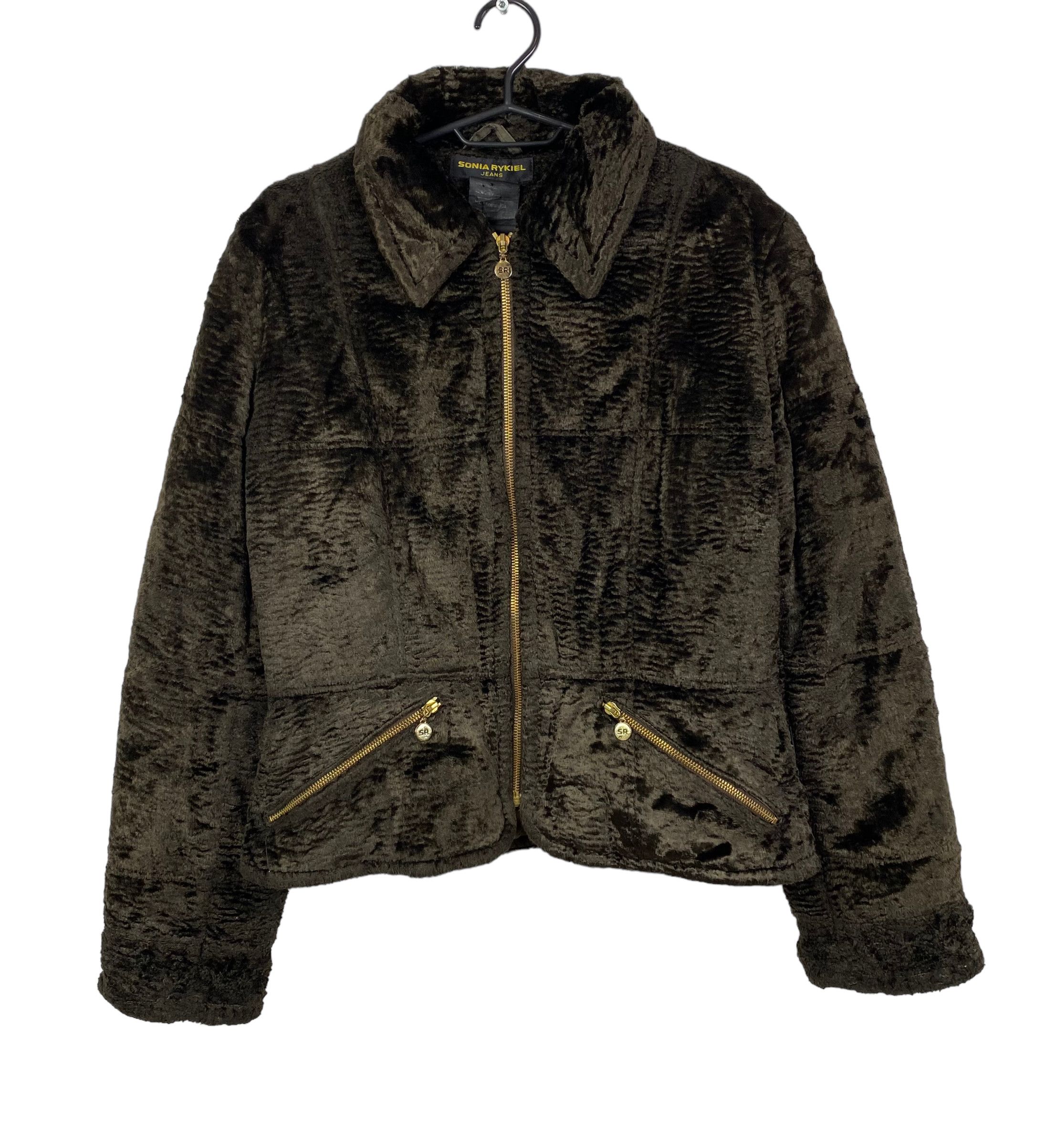 Sonia Rykiel × Vintage Sonia Rykiel Vintage Faux Fur Warm Jacket Size L / US 10 / IT 46 - 7 Thumbnail