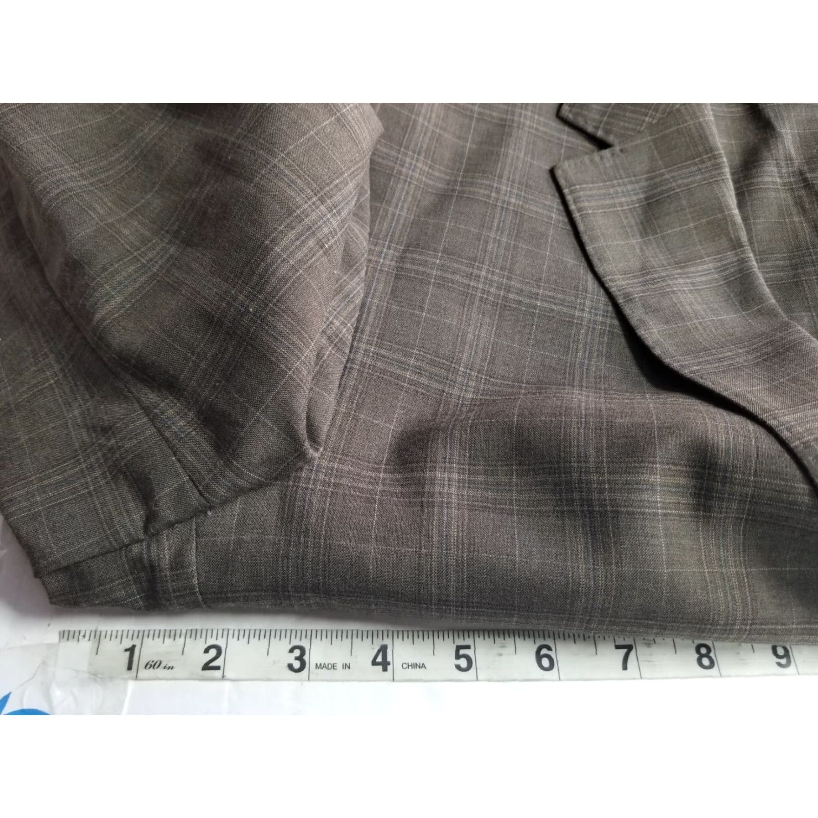 Banana Republic Banana Republic Men’s Plaid Sport Coat Blazer 44R Slim Brown Wool Blend Herringbone 2 Button Blazer Size 44R - 3 Thumbnail