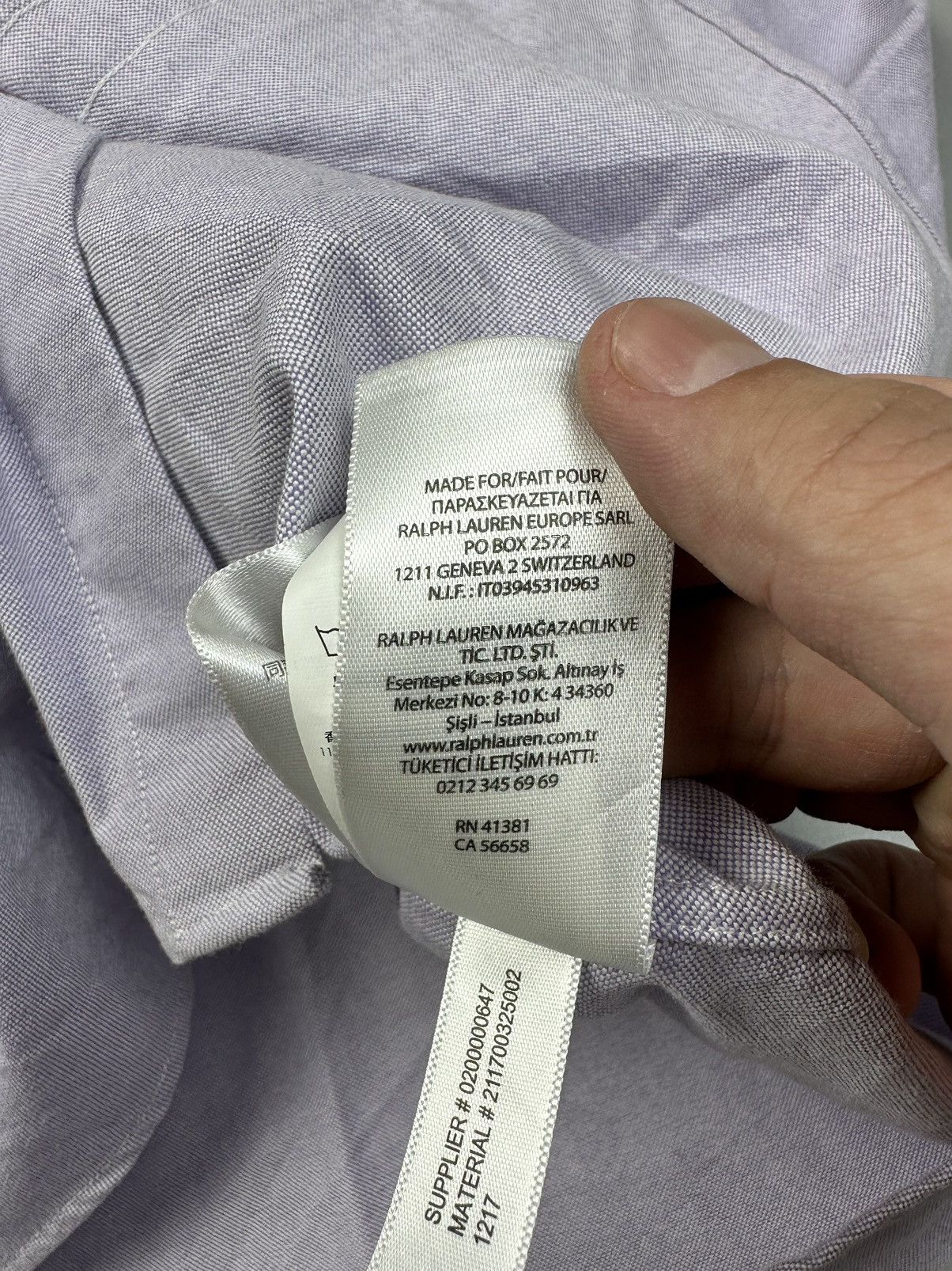 Polo Ralph Lauren Unisex Violet fitted button up shirt polo Ralph Lauren Size M / US 6-8 / IT 42-44 - 9 Thumbnail