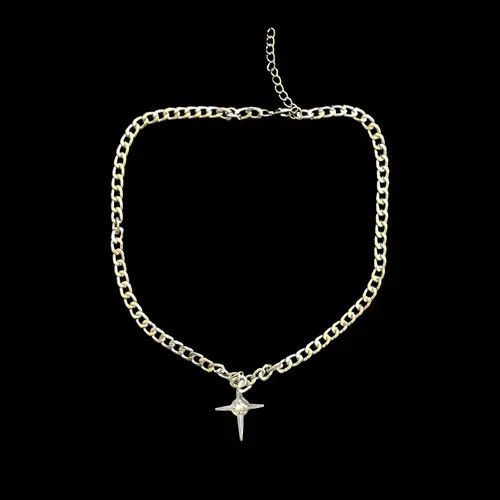 VIBE Chain Crystal Abstract Star Pop Fantasy Necklace Size ONE SIZE - 7 Thumbnail