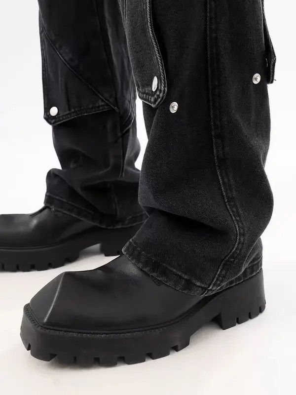 VIBE High street vibe button deconstructed straight jeans Size US 34 / EU 50 - 7 Thumbnail
