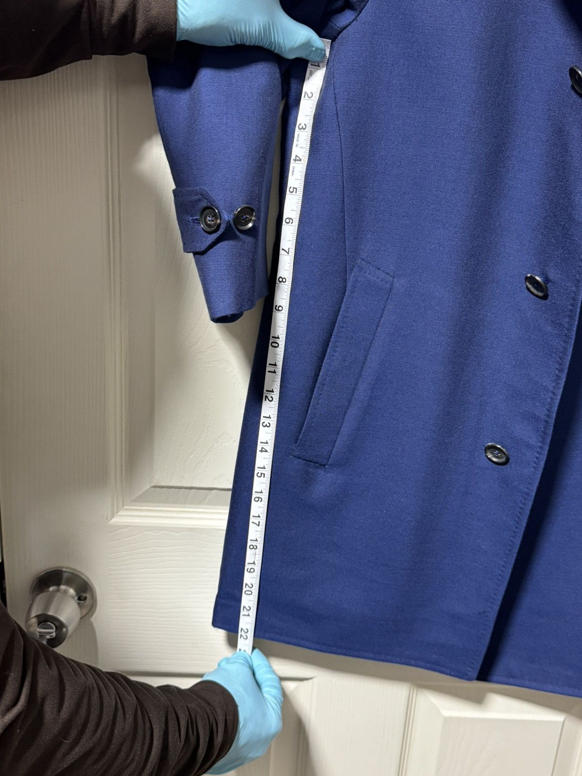 Isaia Napolii Isaia Napoli Mens Luxury Cashmere/Silk Blue Blazer Size US M / EU 48-50 / 2 - 12 Thumbnail