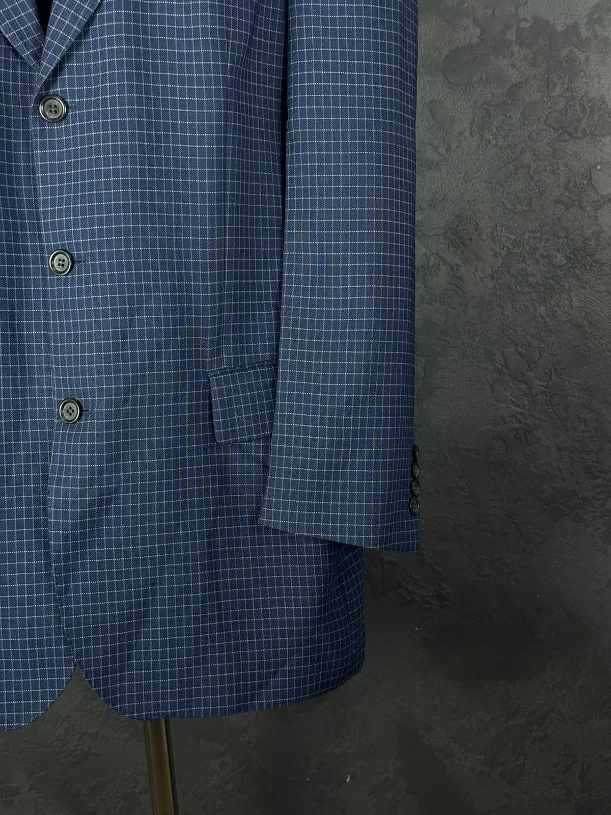 Yves Saint Laurent Yves Saint Laurent Vintage Mens Blue Coat Blazer Jacket Size 54R - 6 Thumbnail