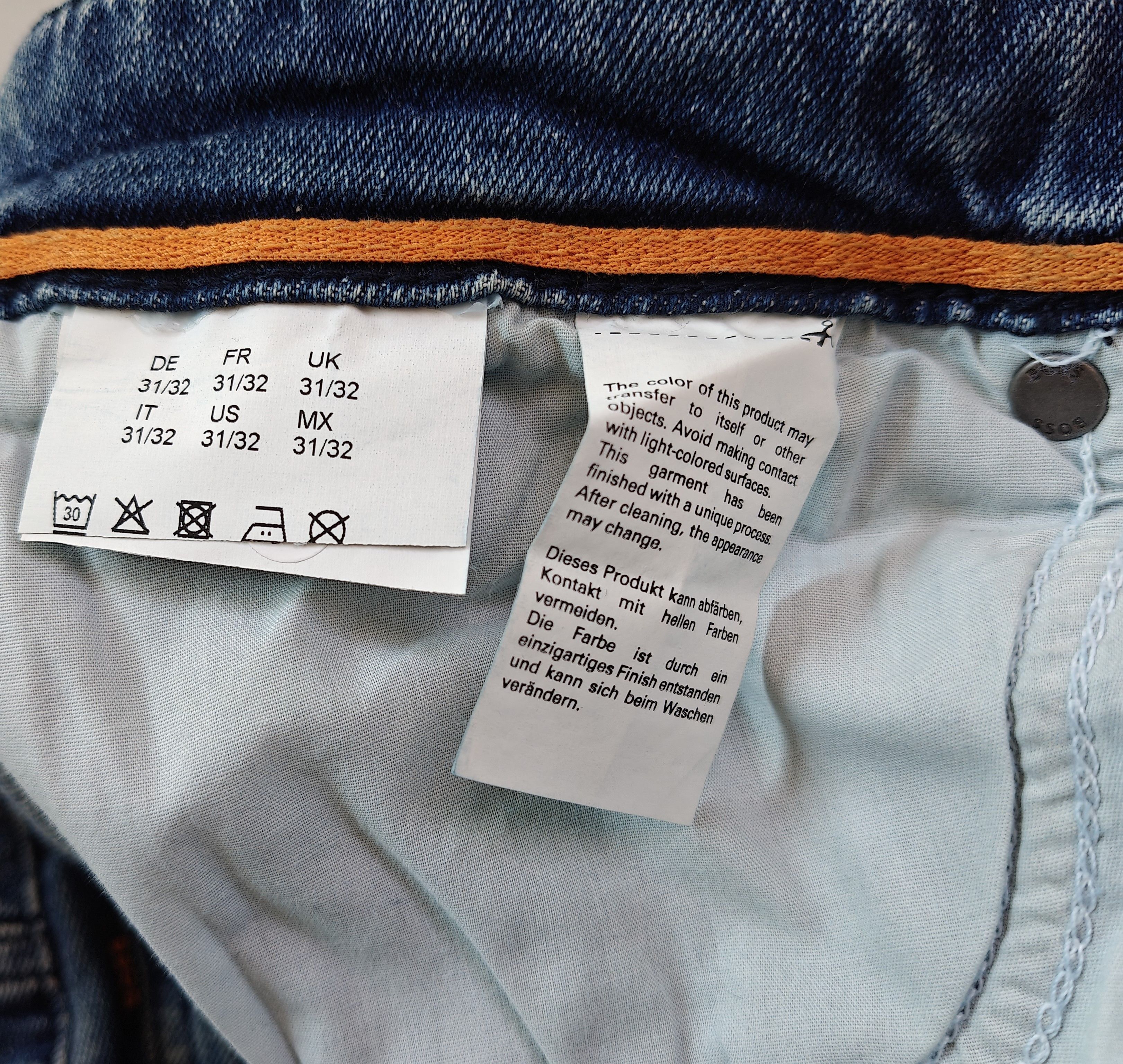 Hugo Boss BOSS DELAWARE Slim Fit Jeans Free Shipping Worldwide T/6082 Size US 31 - 12 Thumbnail