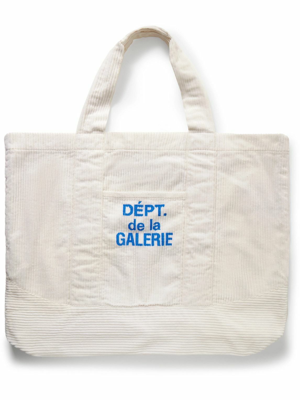 Gallery Dept. o1mle0226 Size: OS / Corduroy Tote Bag in White Size ONE SIZE - 1 Thumbnail