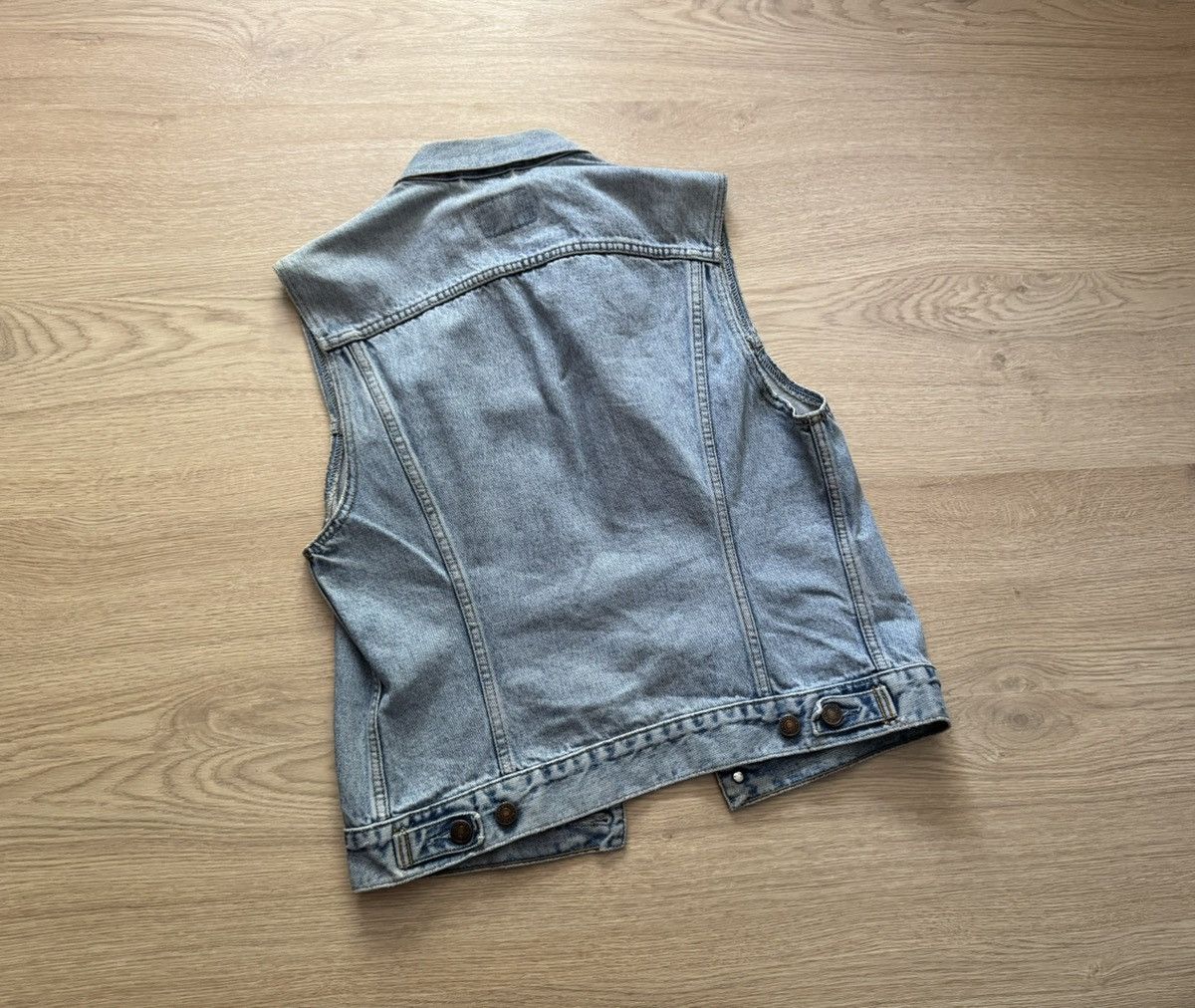 Levi's Vintage 90s 1993 Levi’s Western Cowboy Blue Faded Jeans Vest Size US M / EU 48-50 / 2 - 5 Thumbnail