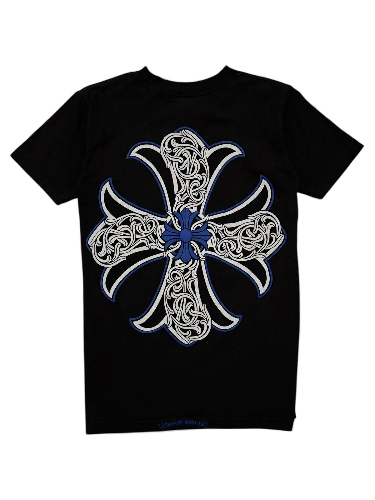 Chrome Hearts Chrome Hearts Vintage Blue Floral Plus Cross Tee