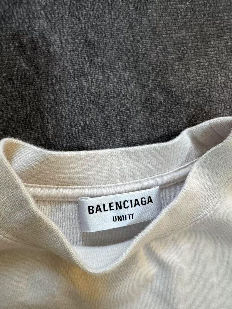 Balenciaga Balenciaga Grey tape embroidered logo short sleeves Size US M / EU 48-50 / 2 - 3 Thumbnail