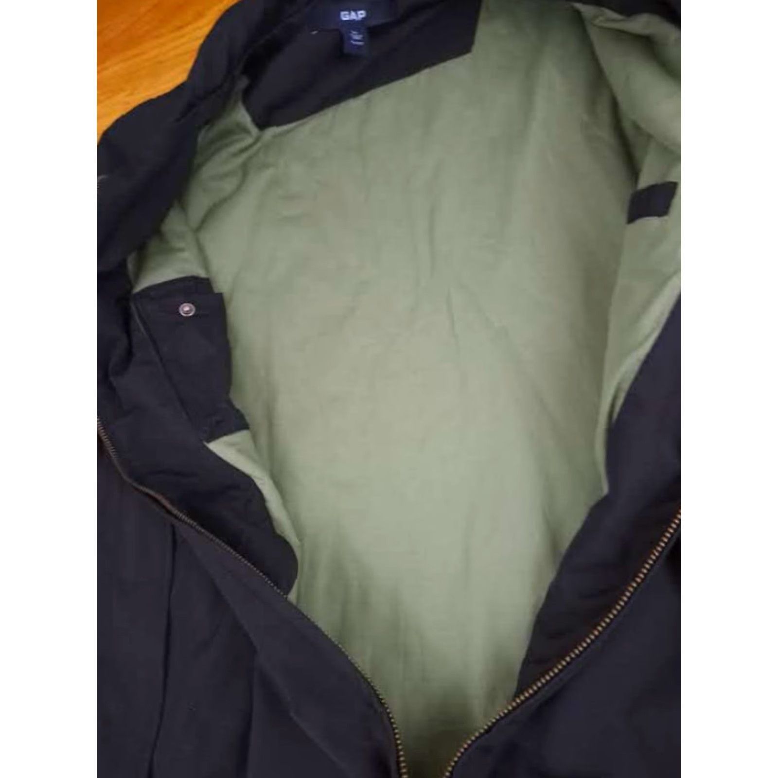 Gap Gap Jacket XL Navy Full Zip Lightly Insulated Pockets Canvas Bomber Jacket Men Regular Size XL Spring Vintage No Size US XL / EU 56 / 4 - 4 Thumbnail