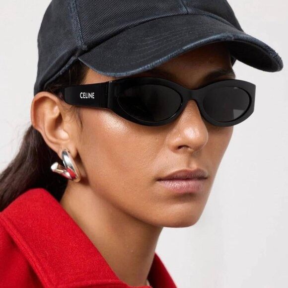 Celine Celine CL40288I 01A MONOCHROMS Sunglasses Black Cat Eye Size ONE SIZE - 9 Thumbnail