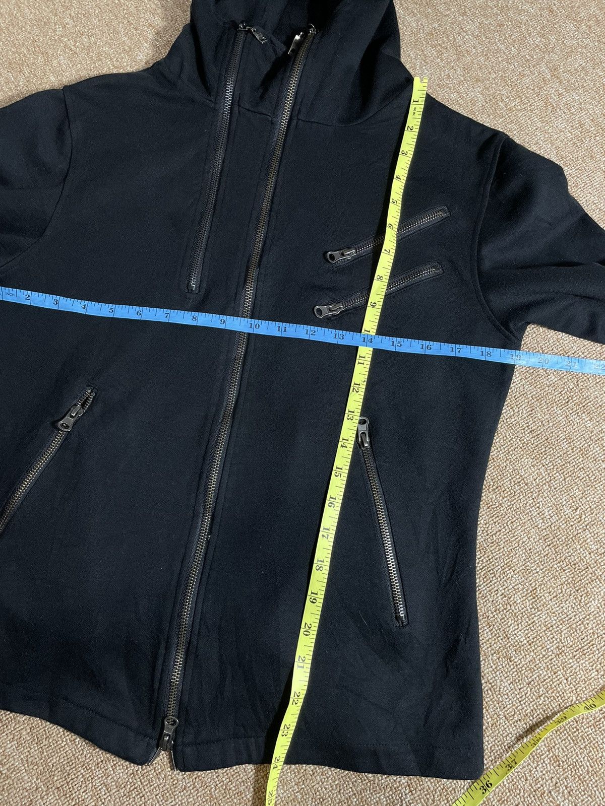 semanticdesign SEMANTIC MULTI ZIPPER HOODIE GOTHIC BONDAGE STYLE Size US M / EU 48-50 / 2 - 9 Thumbnail