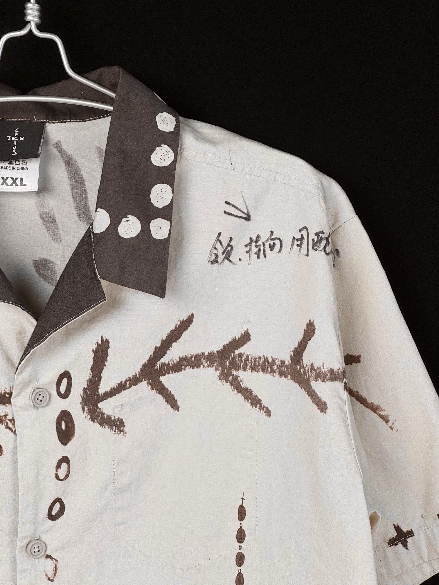Travis Scott Cactus Jack by Travis Scott Painter's Button Up Shirt Size US XXL / EU 58 / 5 - 8 Thumbnail