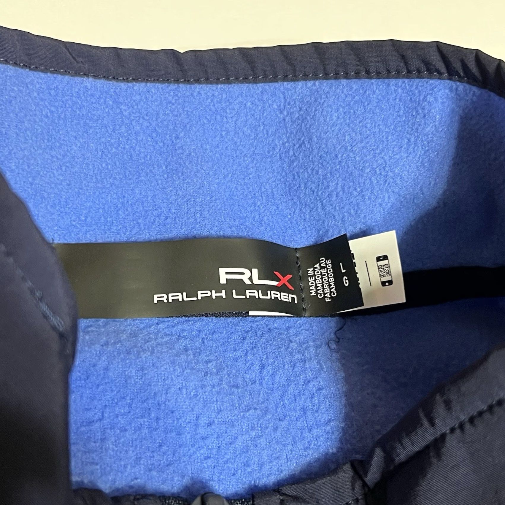 RLX Ralph Lauren RLX Ralph Lauren Fleece Jacket Men's Large Blue Full Zip Golf Logos Windbreaker Size US L / EU 52-54 / 3 - 7 Thumbnail
