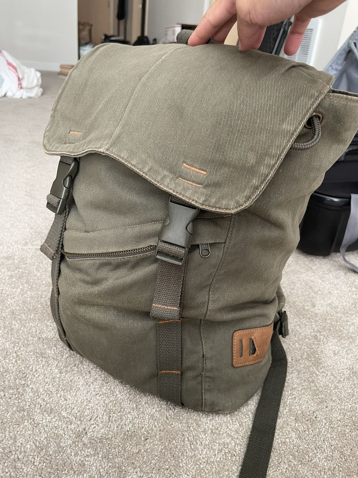 J.Crew Waxed Canvas Abingdon Backpack Grailed