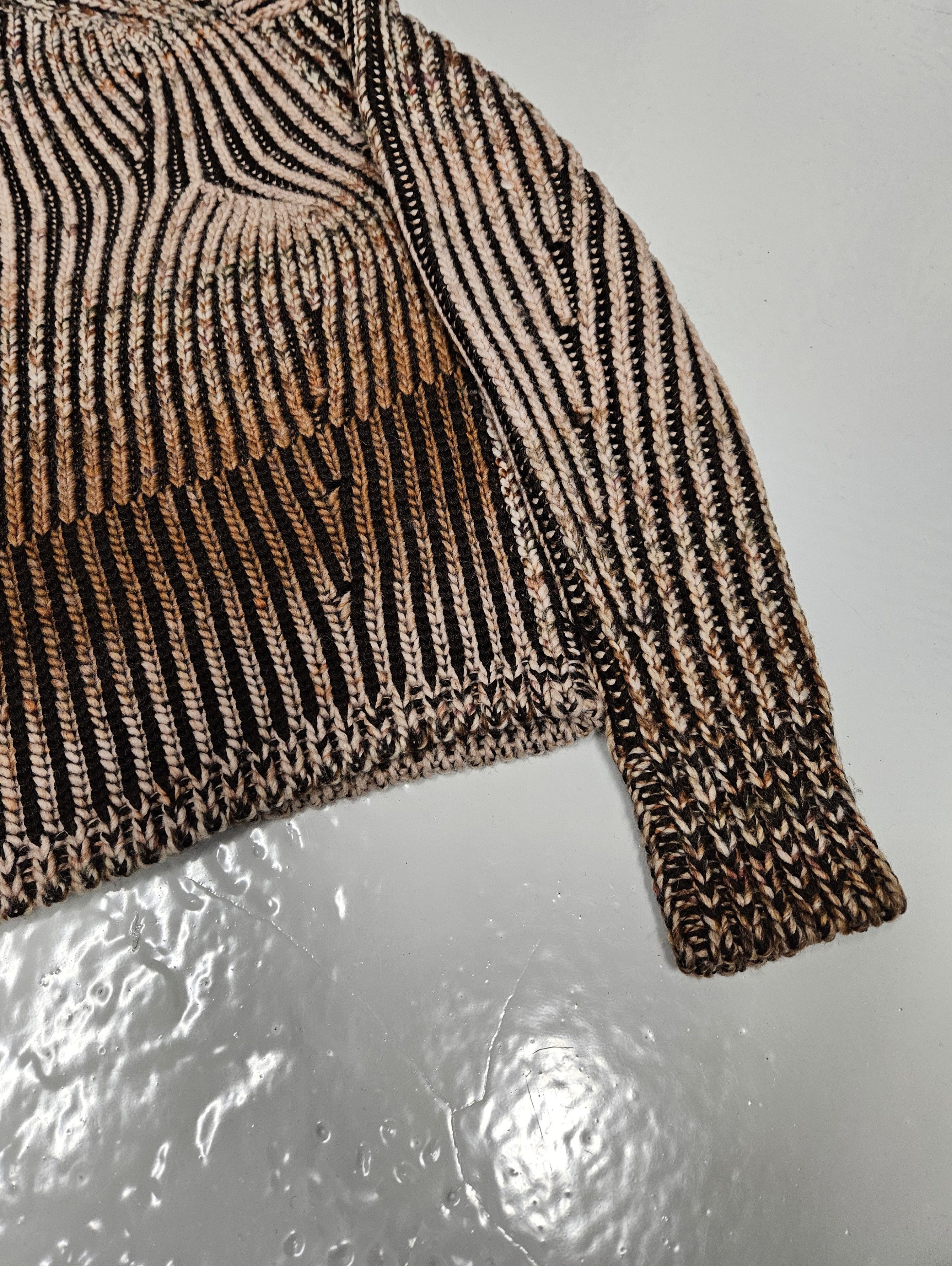 Acne Studios Acne studios cropped gradient striped knit fn-wn-knit000145 Size XXS / US 00 / IT 34 - 9 Thumbnail