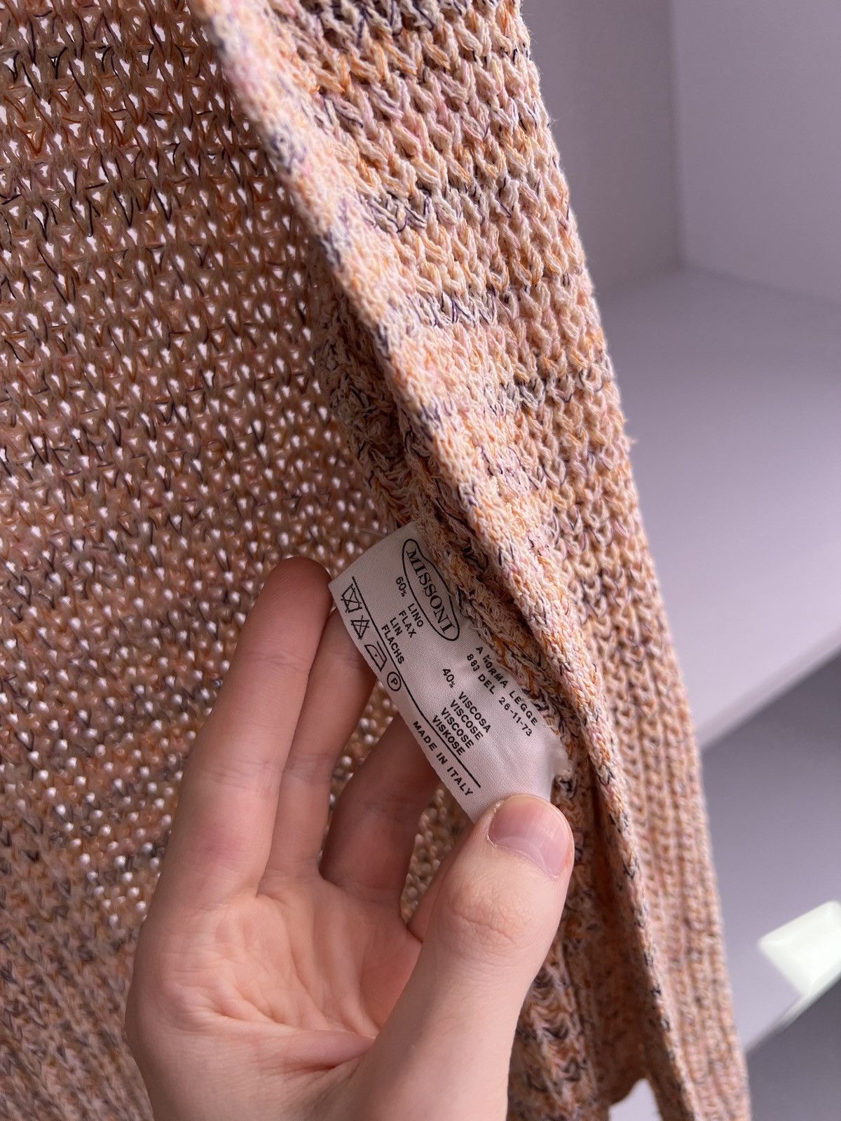 Designer × Missoni × Vintage Vintage Missoni Pink Buttoned Blend women’s Cardigan Size M / US 6-8 / IT 42-44 - 10 Thumbnail