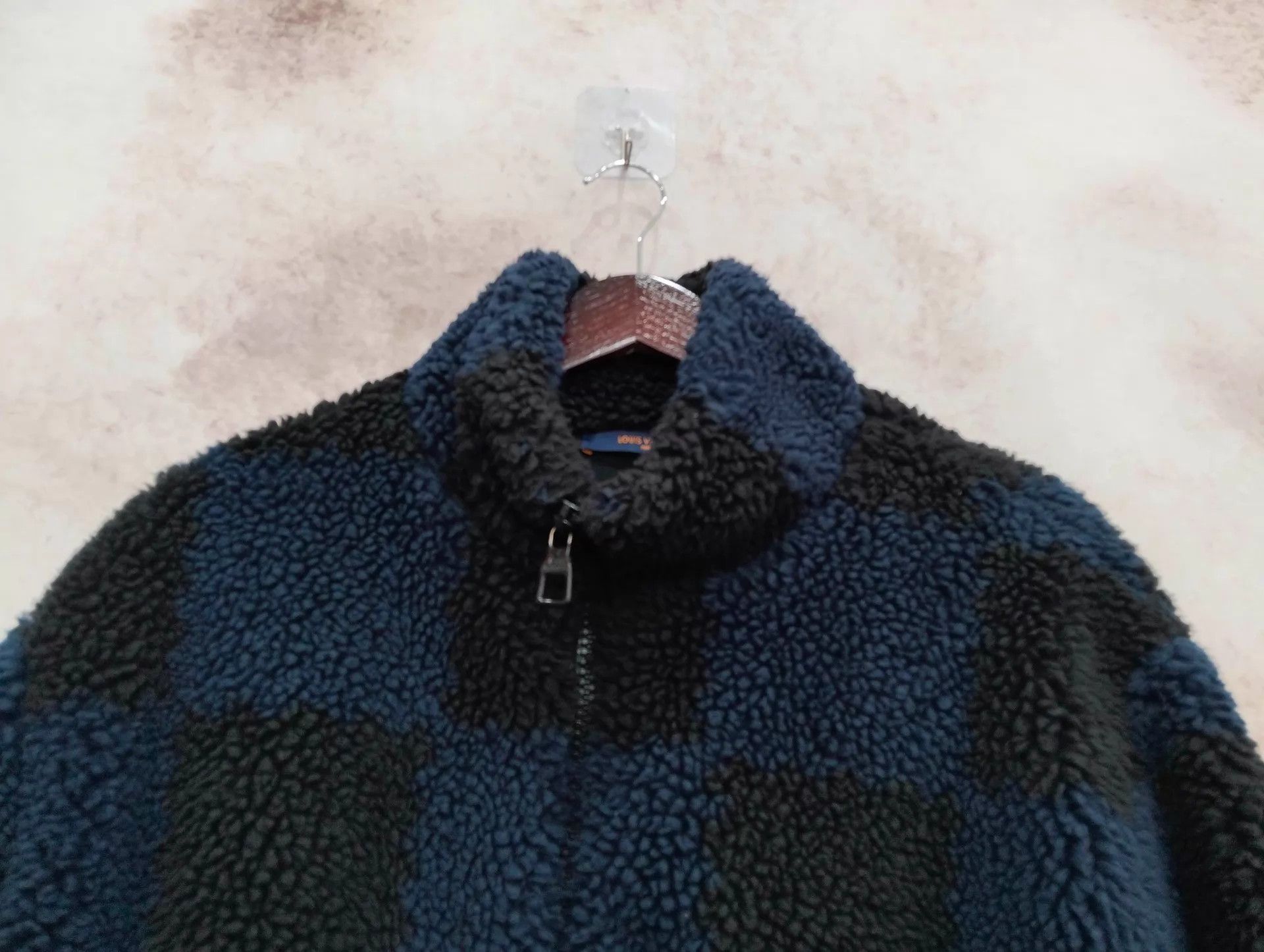 Louis Vuitton Louis Vuitton Nigo Black & Blue Damier Teddy Jacket XL Size US XL / EU 56 / 4 - 6 Thumbnail