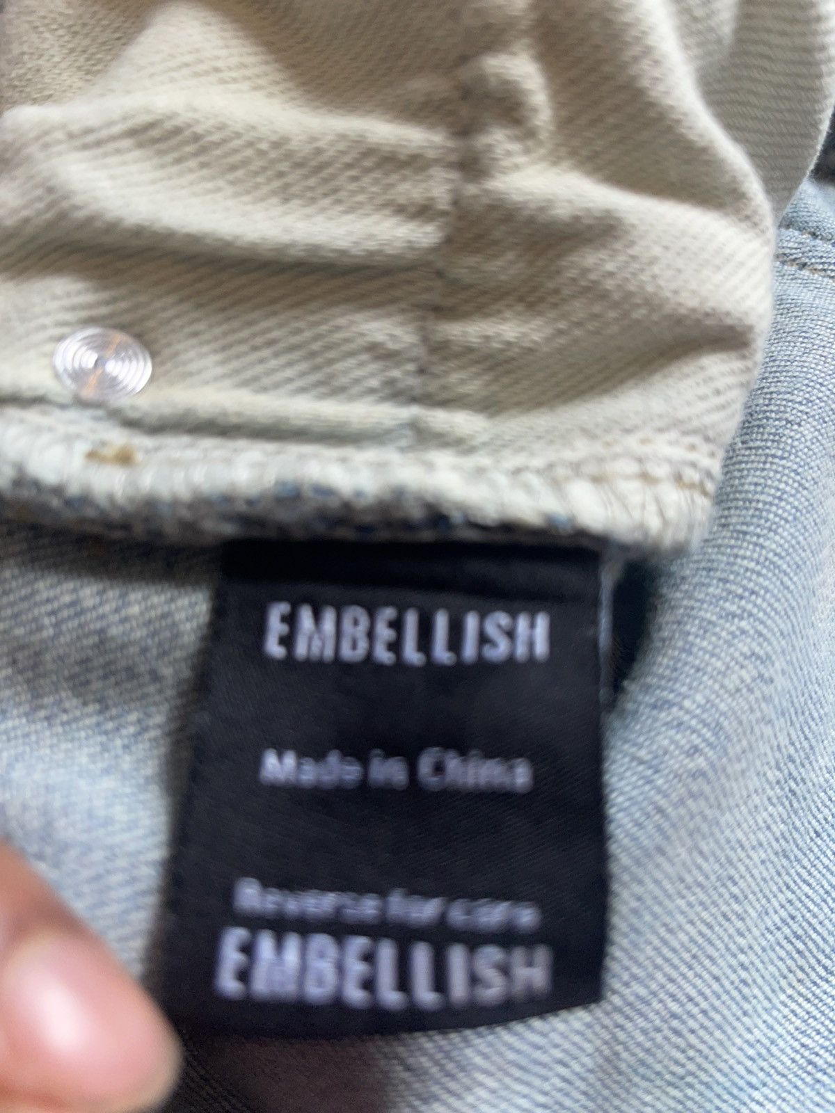 Embellish Blue washed faded EMBELISH JEANS Size US 36 / EU 52 - 9 Thumbnail
