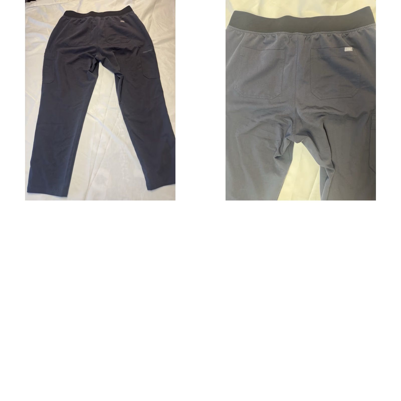 Vintage FIGS Technical Collection Scrub Pants Cargo Bottoms Women 2XL Gray Polyester Spandex Medical Size US 39 - 8 Thumbnail