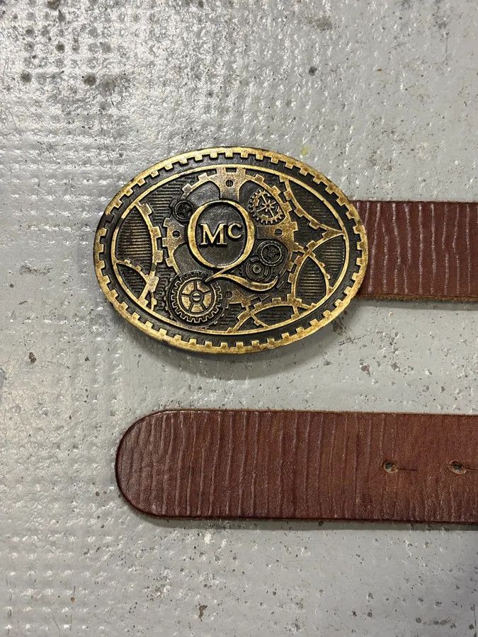 Alexander McQueen Alexander McQueen Brown Leather Steampunk Buckle Belt Size ONE SIZE - 4 Thumbnail