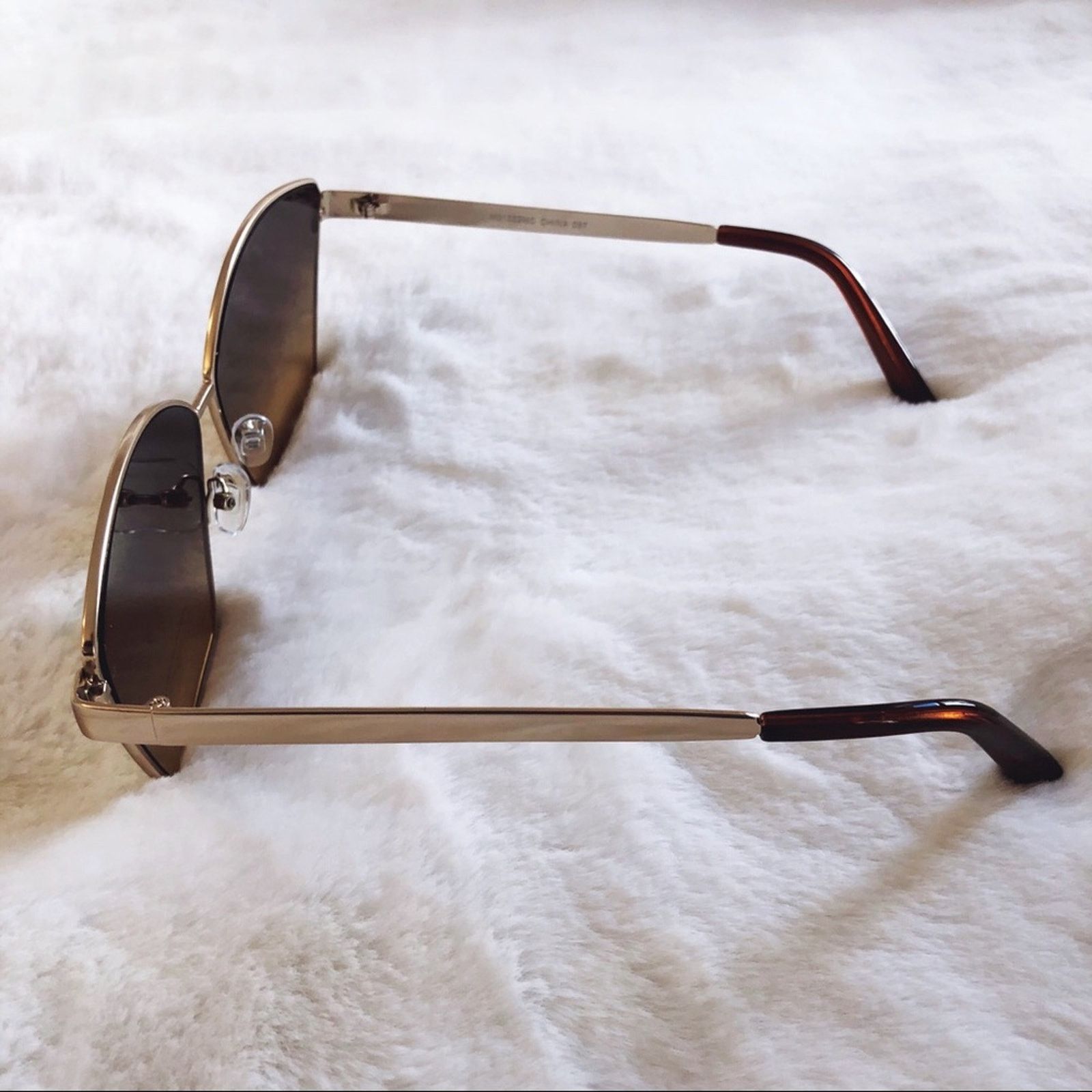 Other Aubrey Brown Gradient Vintage Oversized Sunglasses Size ONE SIZE - 5 Thumbnail