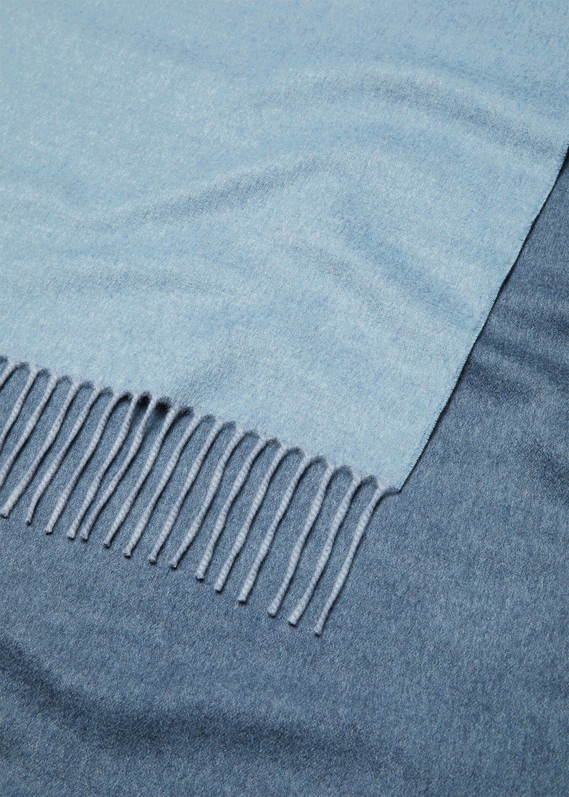 Loro Piana os11x0426 FAI0988 Size: OS / Two-Tone Scarf in Blue Size ONE SIZE - 2 Thumbnail