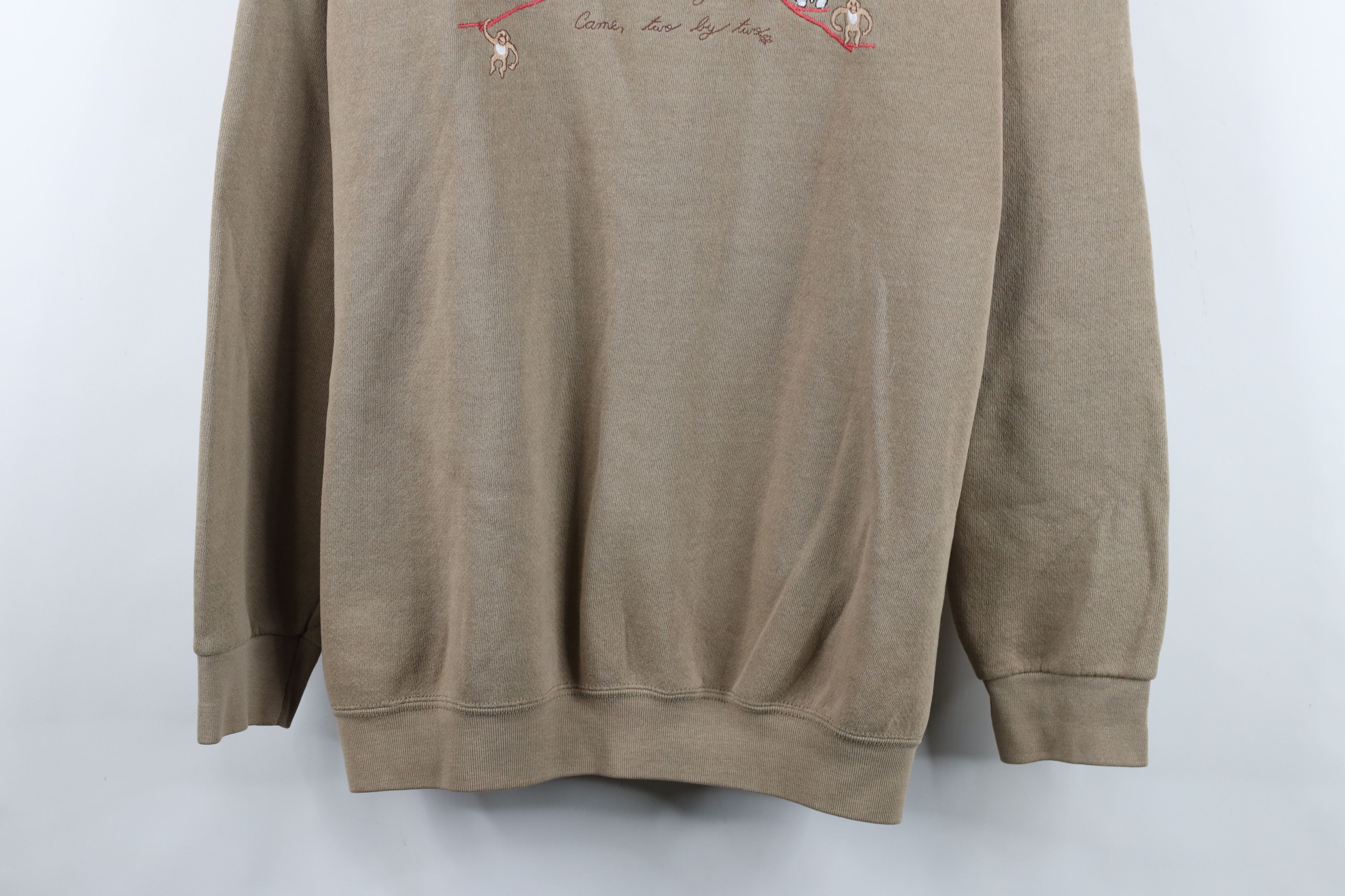 Vintage Vintage 90s Christian Jesus Ark Crewneck Sweatshirt USA Size XL / US 12-14 / IT 48-50 - 3 Thumbnail
