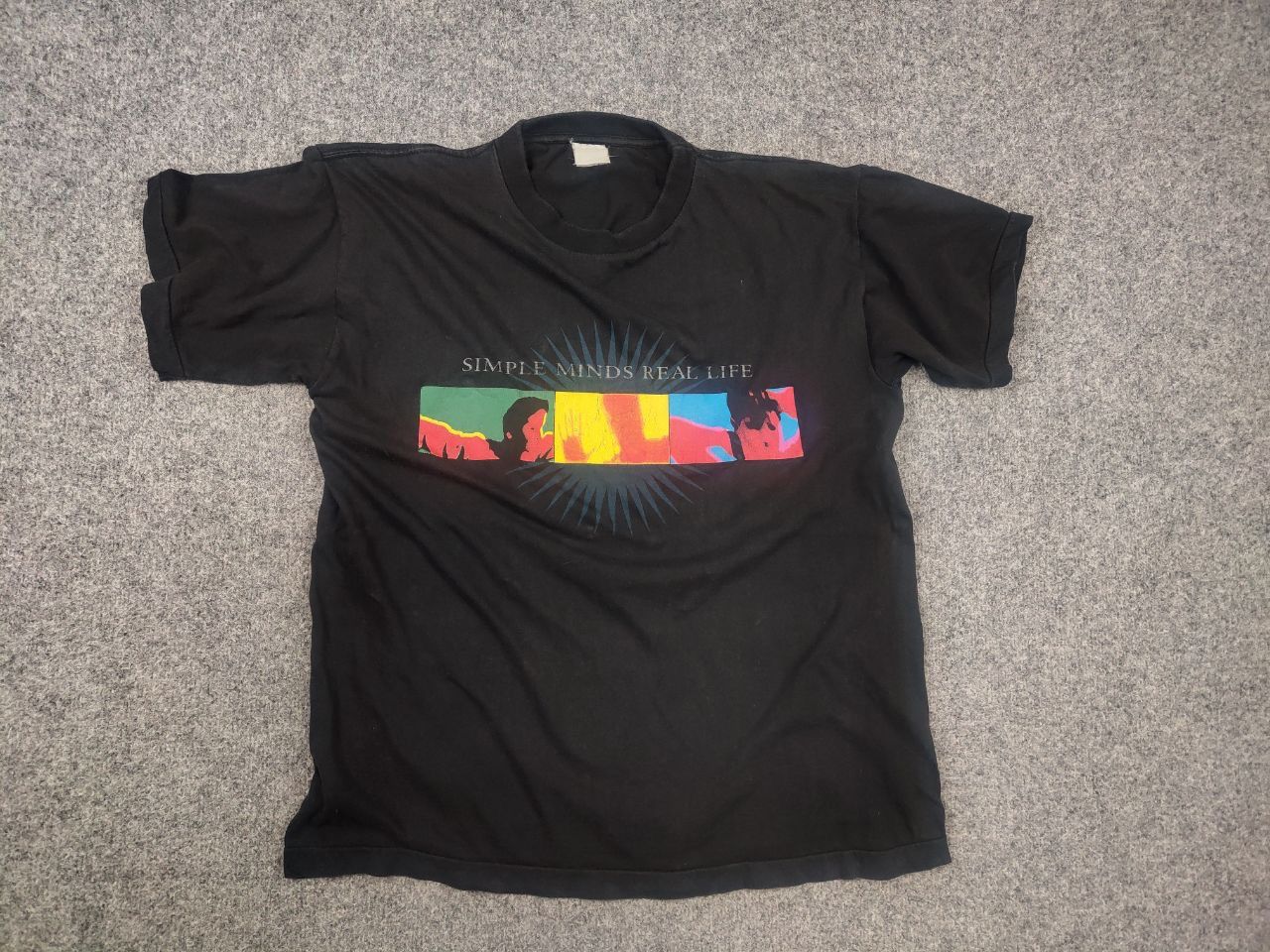 Band Tees Vintage 90s Simple Minds The Real Life Tour Band T-Shirt Tee Size US M / EU 48-50 / 2 - 7 Thumbnail