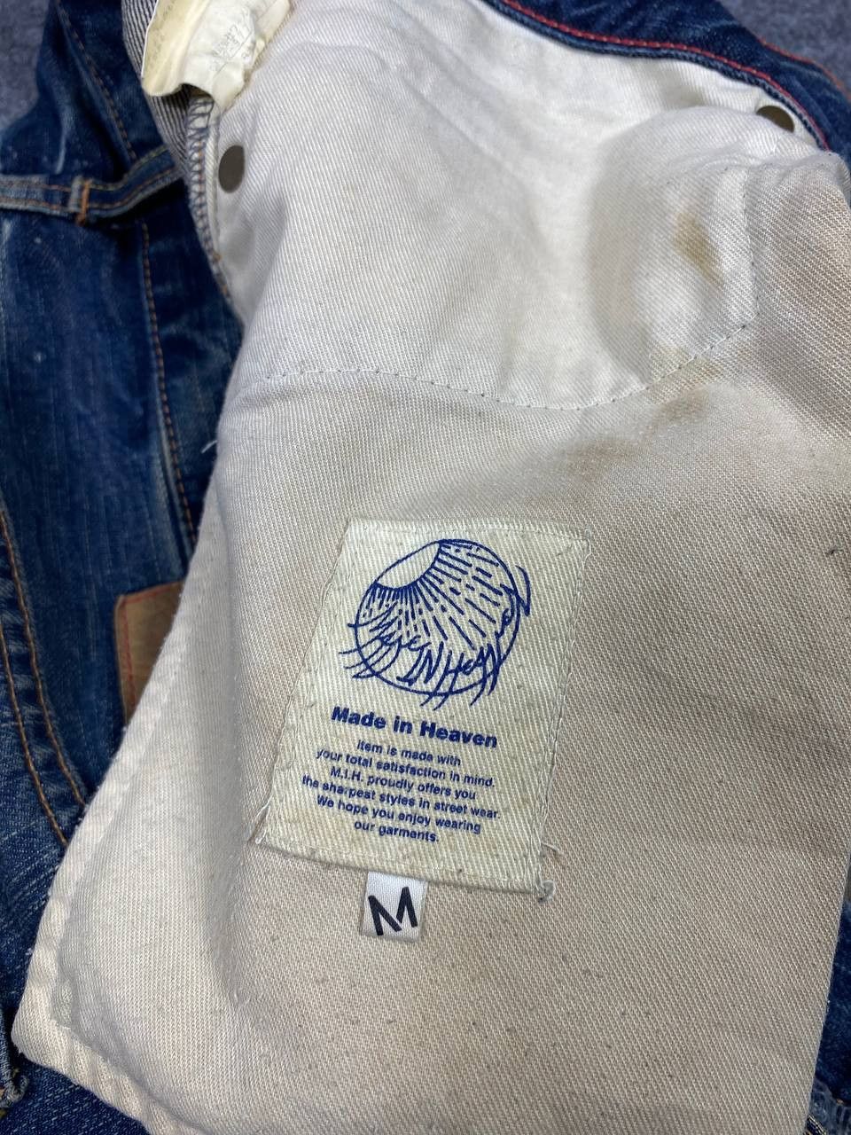 Japanese Brand japan soul of freedom paint splatter denim nice design Size US 34 / EU 50 - 13 Thumbnail