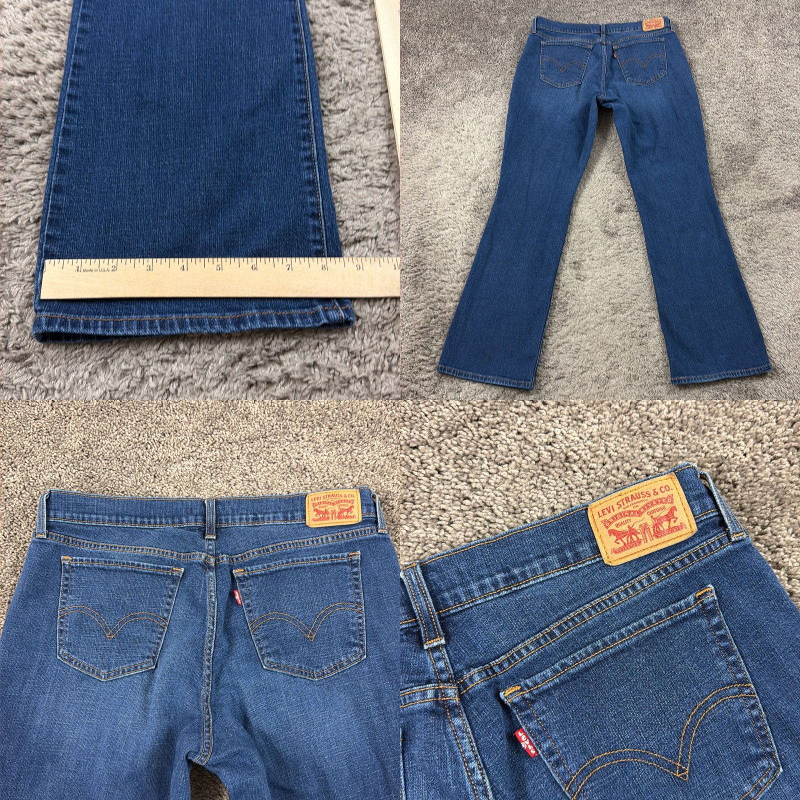 Levi's Levi's Jeans Womens 31 Bootcut Relaxed Fit Dark Wash Denim Stretch 32x31 Size 24" / US 00 / IT 34 - 8 Thumbnail