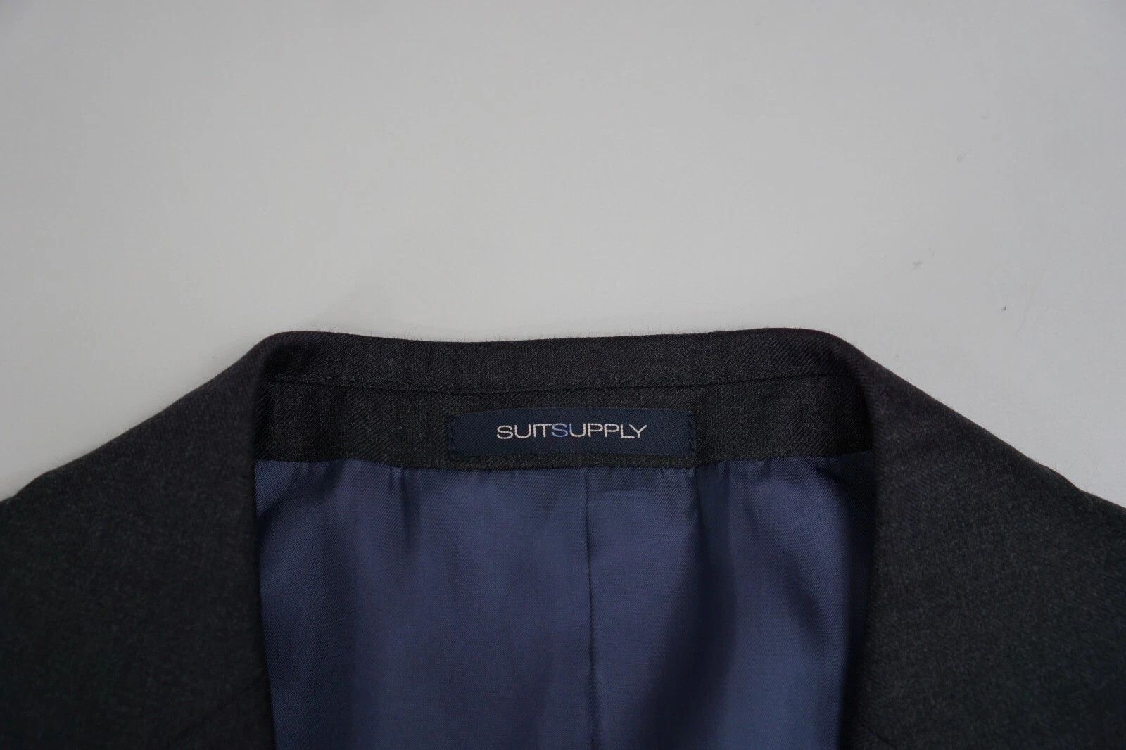 Suitsupply Men Suitsupply Blazer Napoli Charcoal Grey REDA Wool UK/US48 Size 48R - 3 Thumbnail