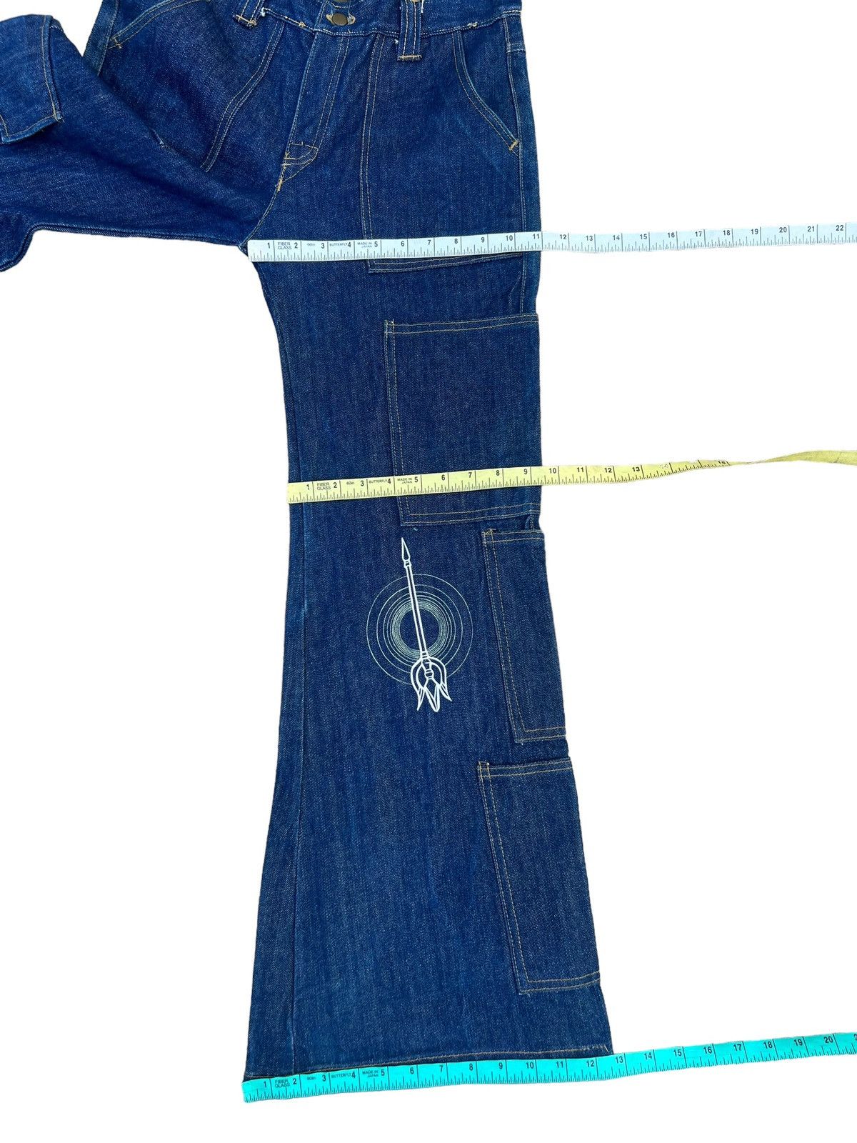 Vintage Vintage SHANIT CORE Japan Cargo Wide Leg Denim Jeans Size US 29 - 4 Thumbnail