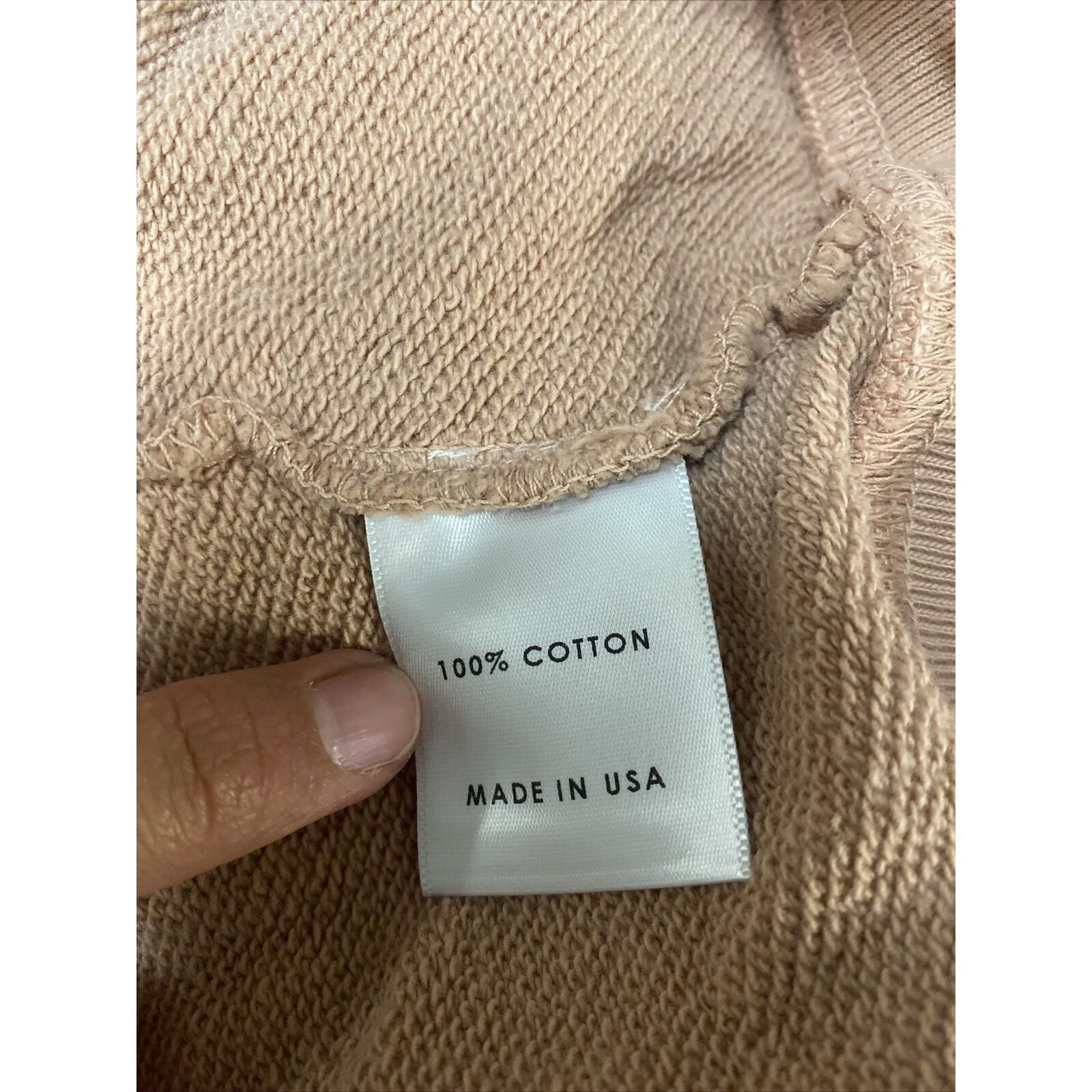 Other SIXTHREESEVEN Women's The Raglan Crewneck Sweatshirt in Nude Size L / US 10 / IT 46 - 3 Thumbnail