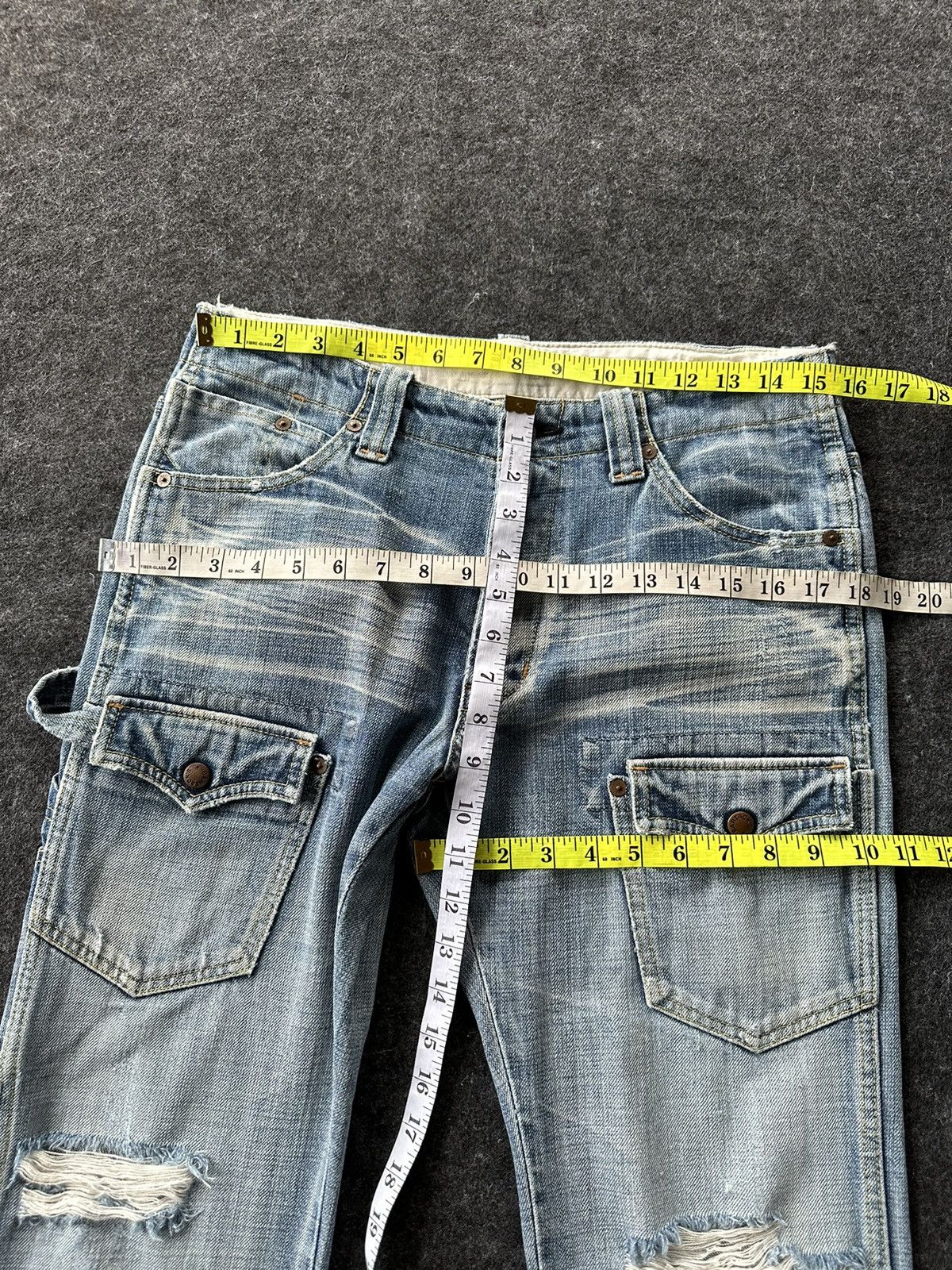 Beauty Beast × If Six Was Nine × Vintage Vintage Bartack Bushpant Faded Washed Denim D442 Size US 30 / EU 46 - 8 Thumbnail