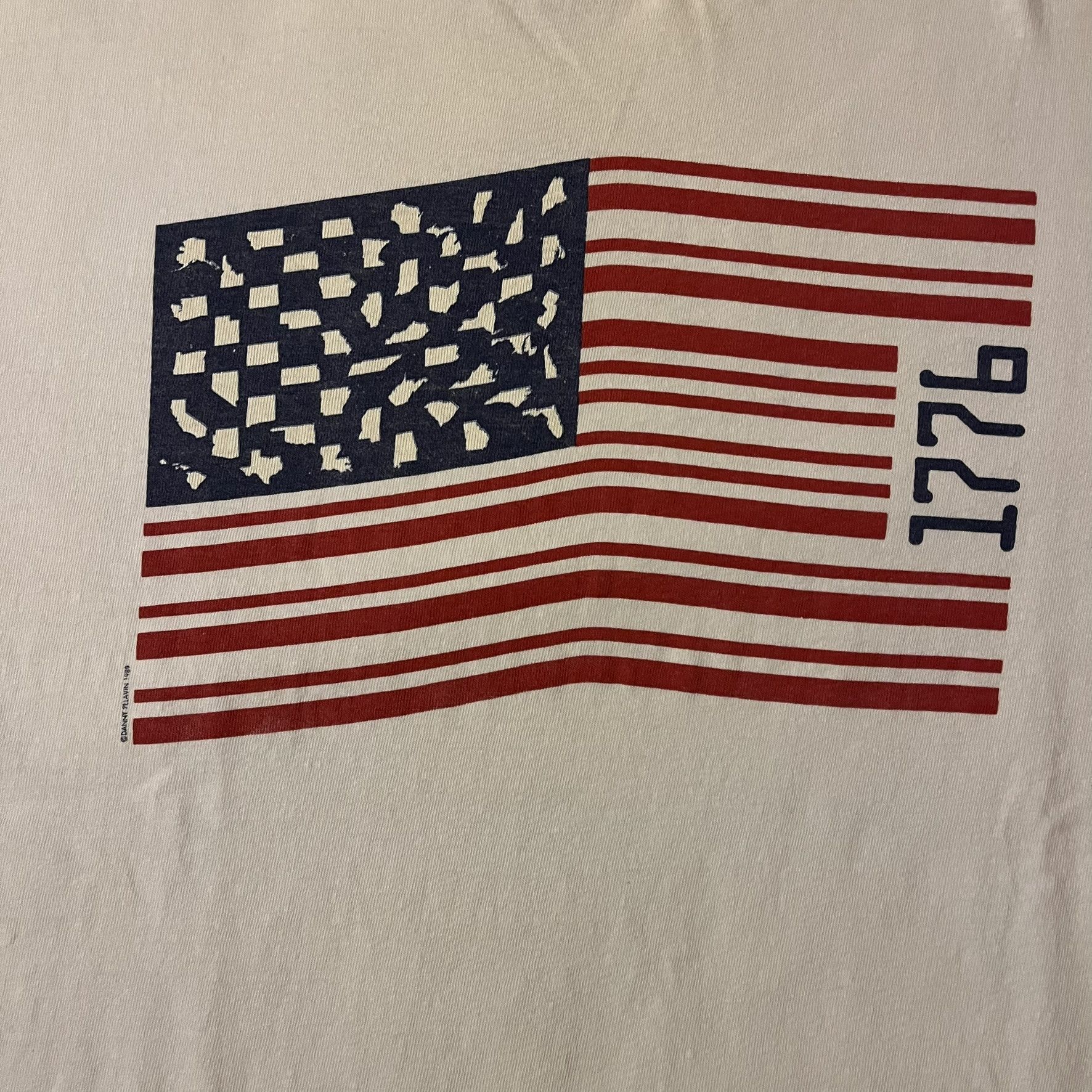 Hanes VTG 80s American Flag 1776 Restaurant Single Stitch Tee Size US L / EU 52-54 / 3 - 3 Thumbnail