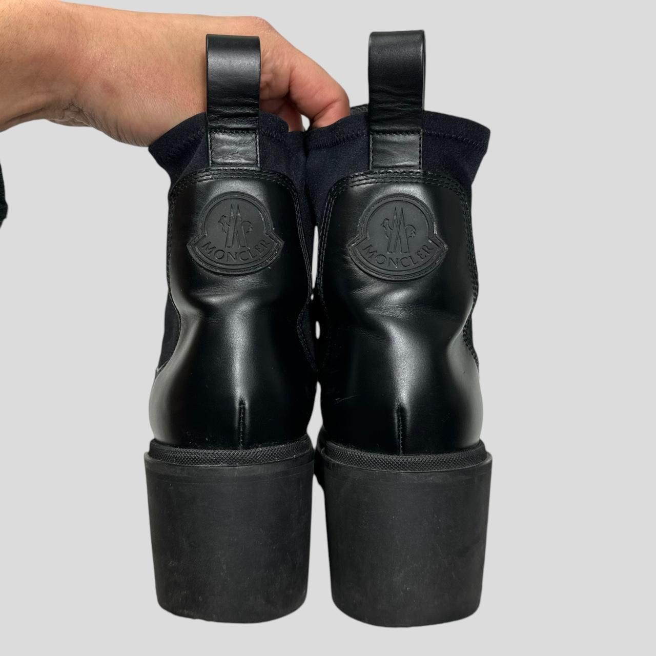 Moncler Moncler Vera Leather Chelsea Ankle Boot - UK8 Size US 10 / IT 40 - 2 Thumbnail